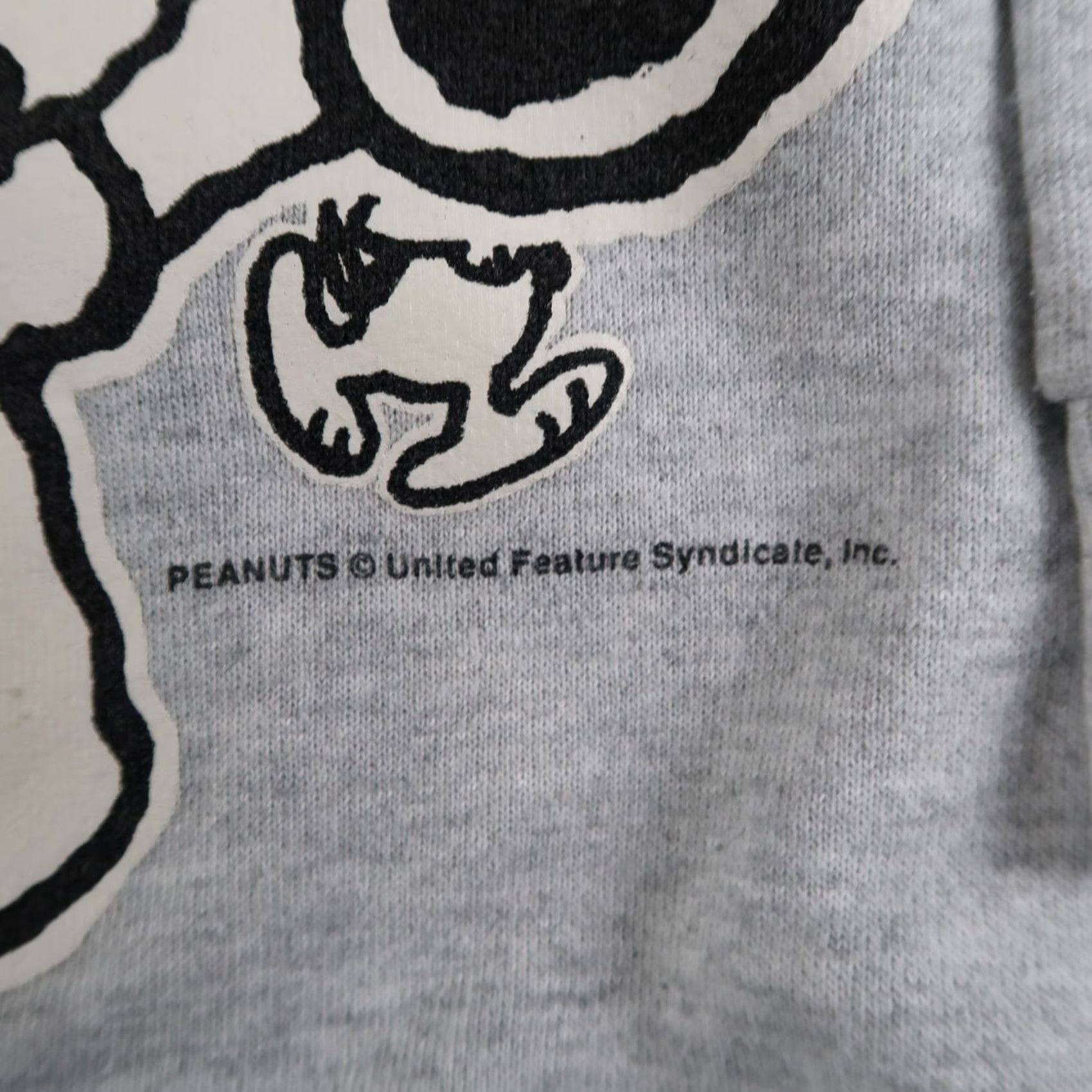Vintage VINTAGE Snoopy Sweatshirt Cartoon Crewneck M Gray USA 90s Peanuts Crew Neck Mens Womens Unisex Adults Graphic Print Cotton Polyester Regular Fit Size US M / EU 48-50 / 2 - 4 Thumbnail