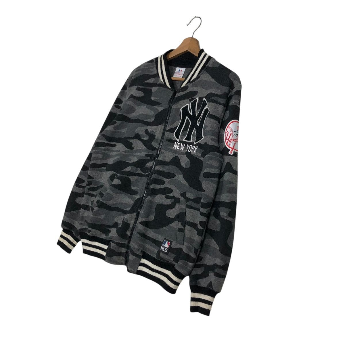 MLB 🔥VINTAGE BOMBER JACKET NY MLB BIG LOGO STREETWEAR Size US M / EU 48-50 / 2 - 4 Thumbnail
