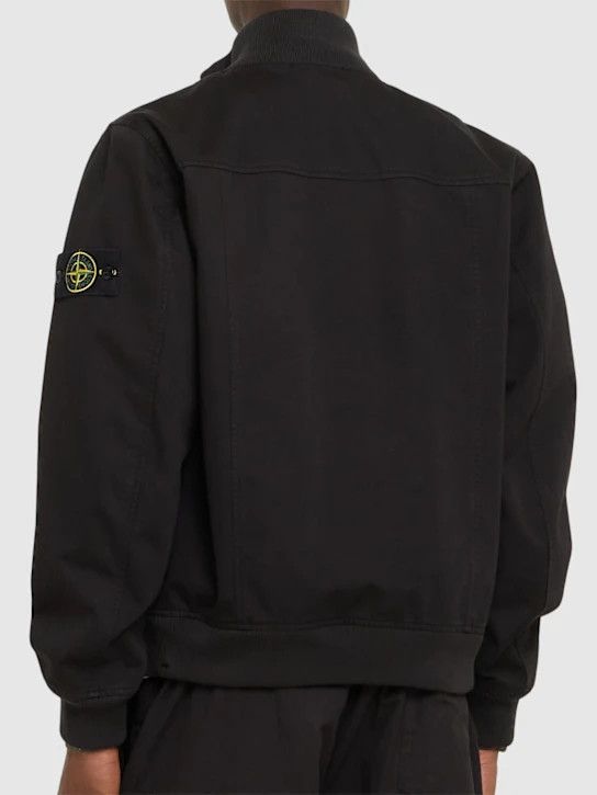 Stone Island o1lsvrm0425 Raso Gommato 3L Bomber in Black Size US L / EU 52-54 / 3 - 3 Thumbnail