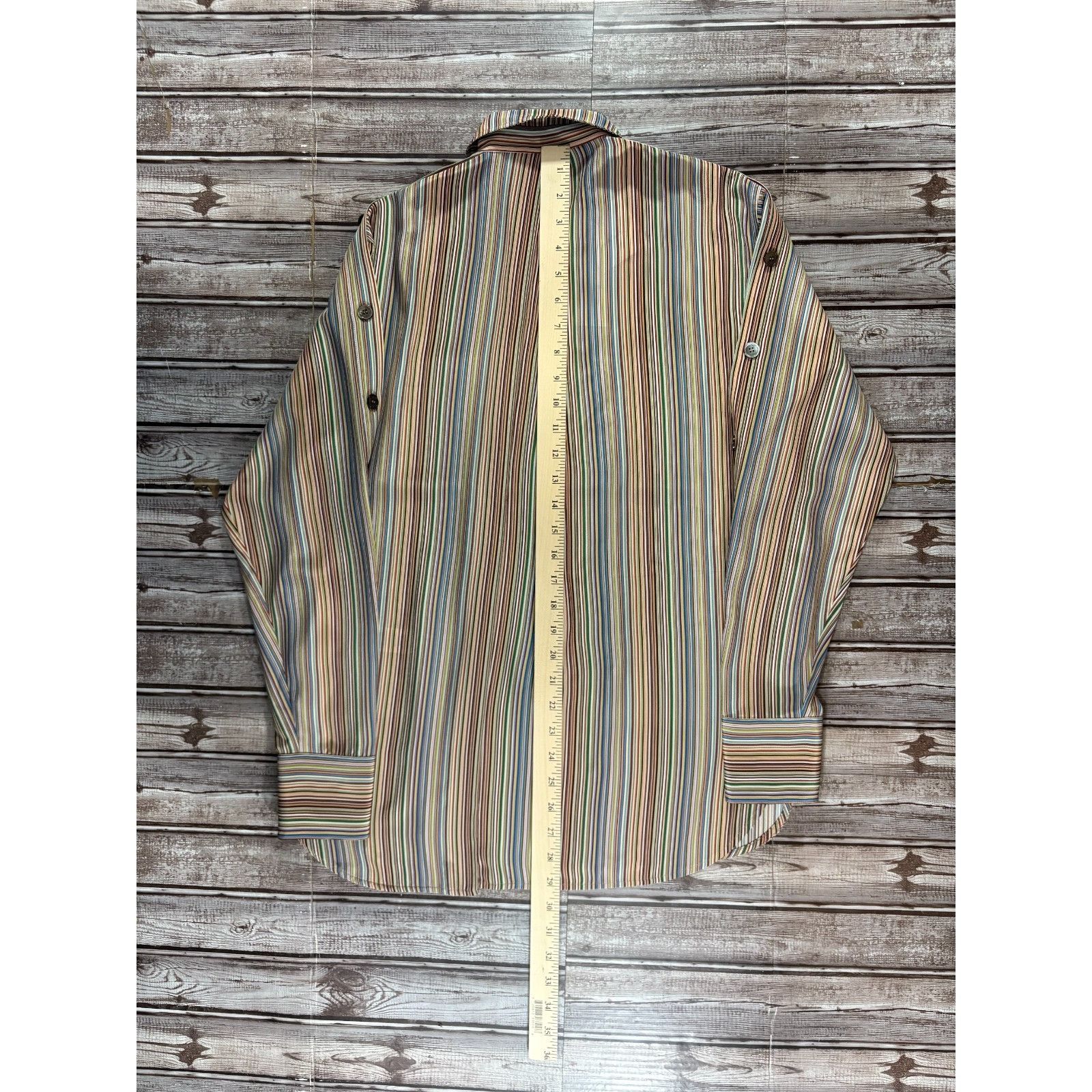Paul Smith Paul Smith Silk 'Signature Stripe' Shirt size 42 US 6 multic Size S / US 4 / IT 40 - 10 Thumbnail