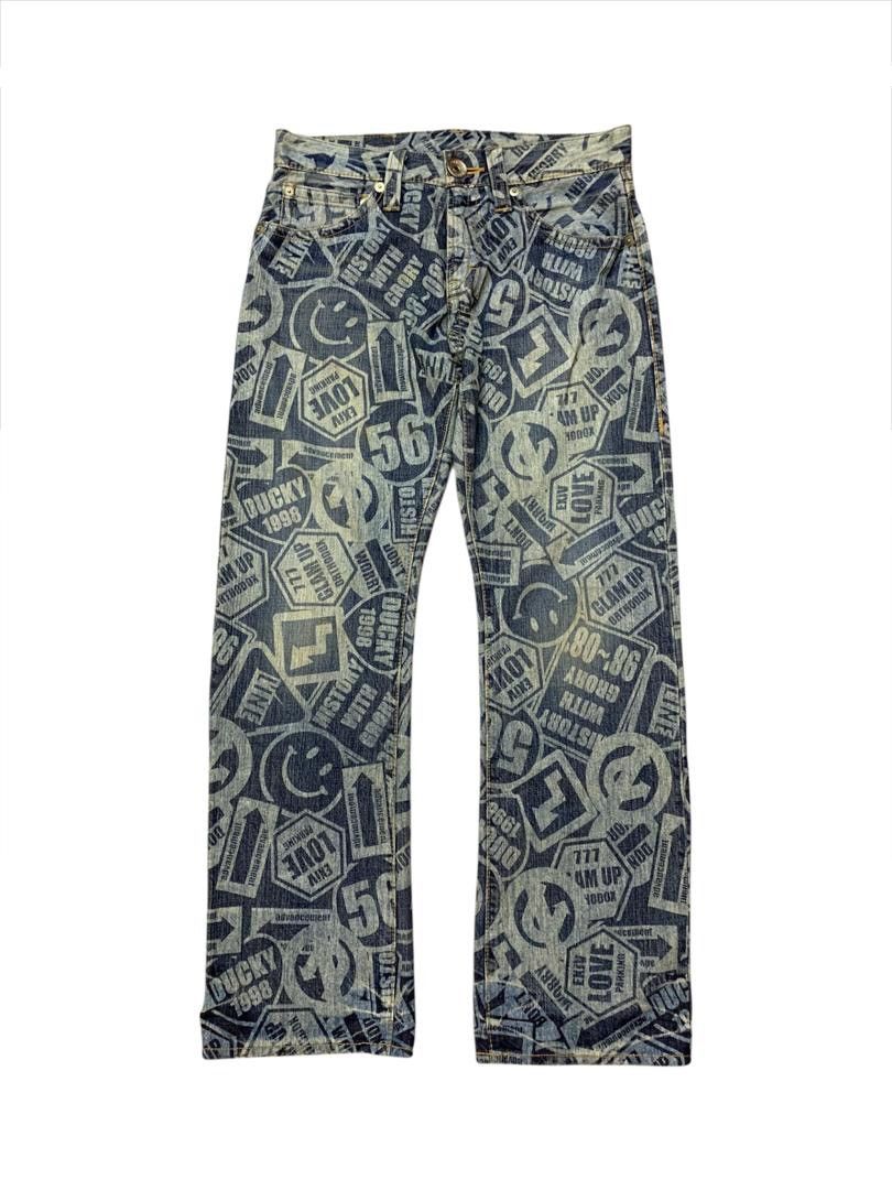 Hysteric Glamour Japanese Brand Smile Allover Printed Share Spirit Kapital Size US 32 / EU 48 - 1 Thumbnail