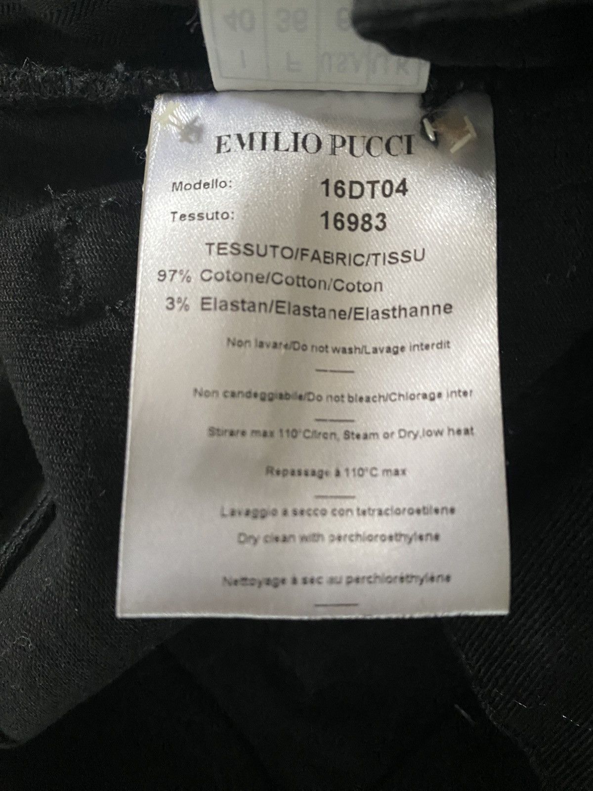 Emilio Pucci Emilio Pucci Black Crystal Embellished Jeans Size 6 (Small) Size 28" / US 6 / IT 42 - 8 Thumbnail