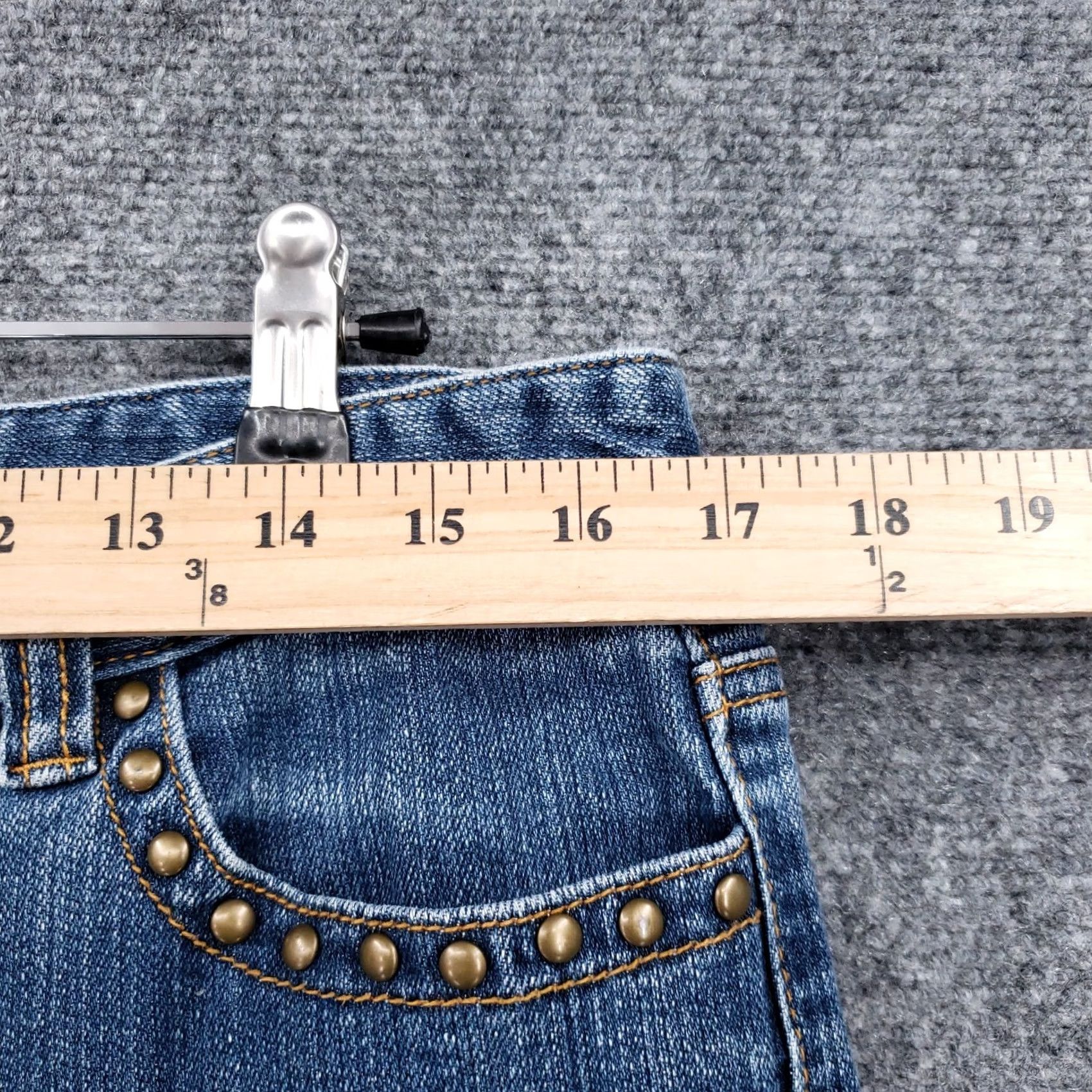 Michael Kors Michael Kors Jeans Womens 12 Boot Cut Mid Rise Medium Wash Blue Denim (Blue) Jeans Size 34" / US 12 / IT 48 - 7 Thumbnail