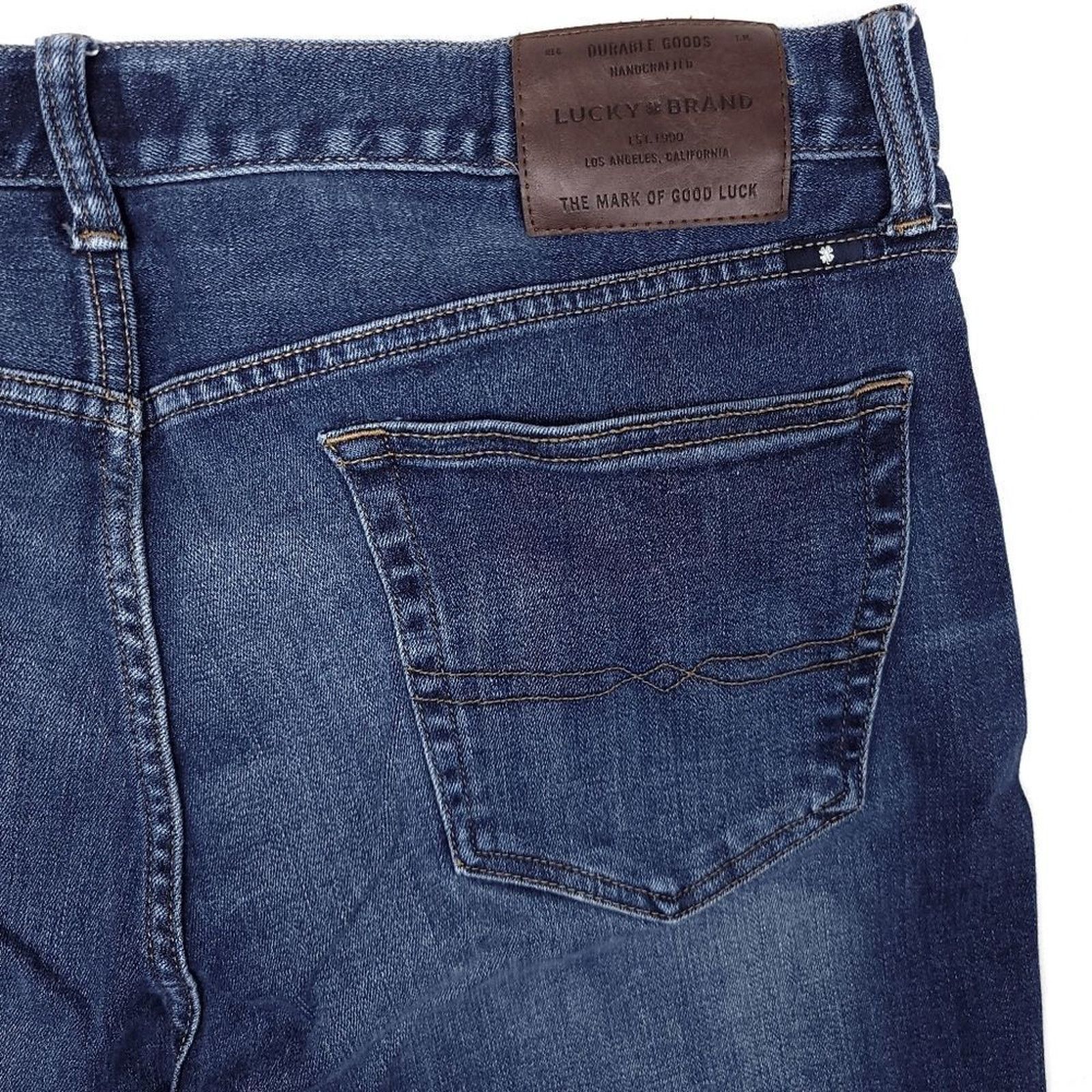 Lucky Brand Lucky Brand 121 Slim Jeans Mens 38x31 Dark Blue Stretch Size US 38 / EU 54 - 8 Thumbnail