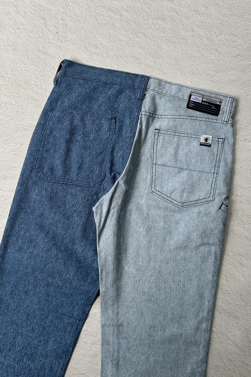 Maison MIHARA YASUHIRO Gu x Miharayasuhiro Two Tone Denim Pants Size US 33 - 4 Thumbnail