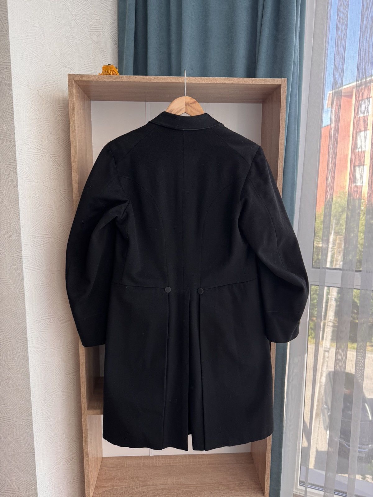Vintage Vintage Black Frock Coat Elegance 50s Double-Breasted Jacket Size US M / EU 48-50 / 2 - 10 Thumbnail