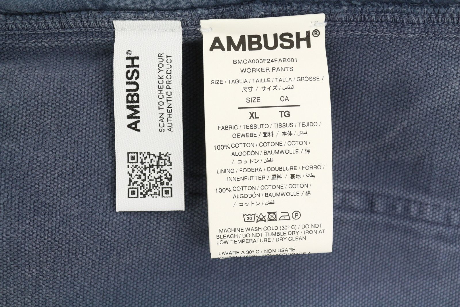 Ambush Design WORKER XL Navy Loose Fit Patch Pockets Zip RRP415 86513 Size US 36 / EU 52 - 7 Thumbnail
