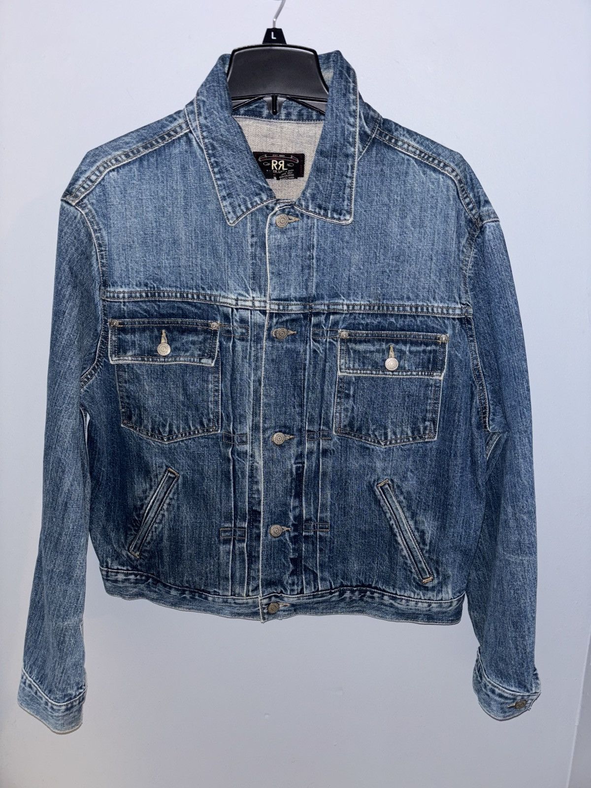 Polo Ralph Lauren × Ralph Lauren Double R Ralph Lauren Denim Jacket Size US L / EU 52-54 / 3 - 6 Thumbnail