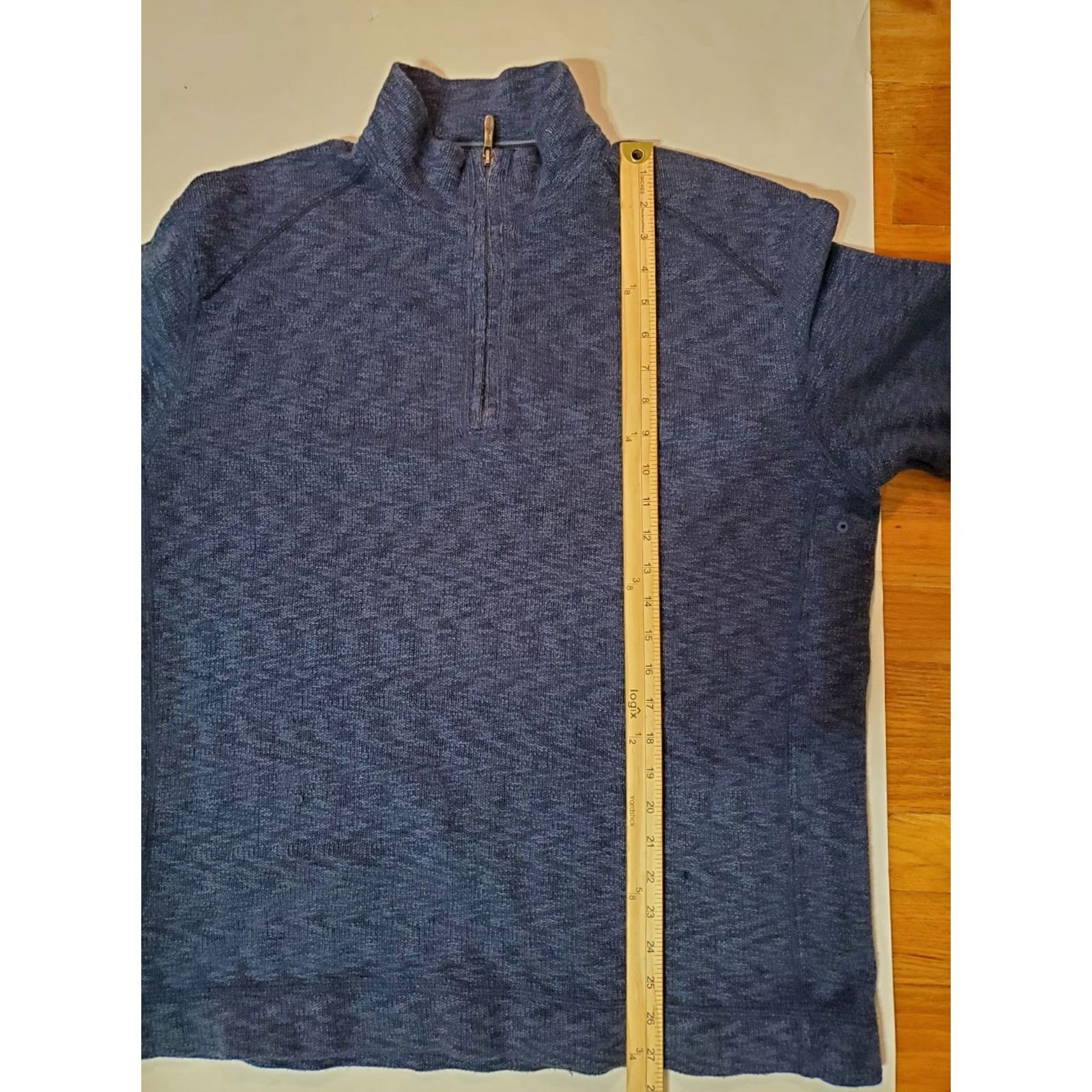 Tommy Bahama TOMMY BAHAMA Jacket Men's Large 1/4 Zip Blue Pullover Mock Neck Long Sleeve Reversible Heavyweight Logo Casual Travel Season: All Size US L / EU 52-54 / 3 - 3 Thumbnail