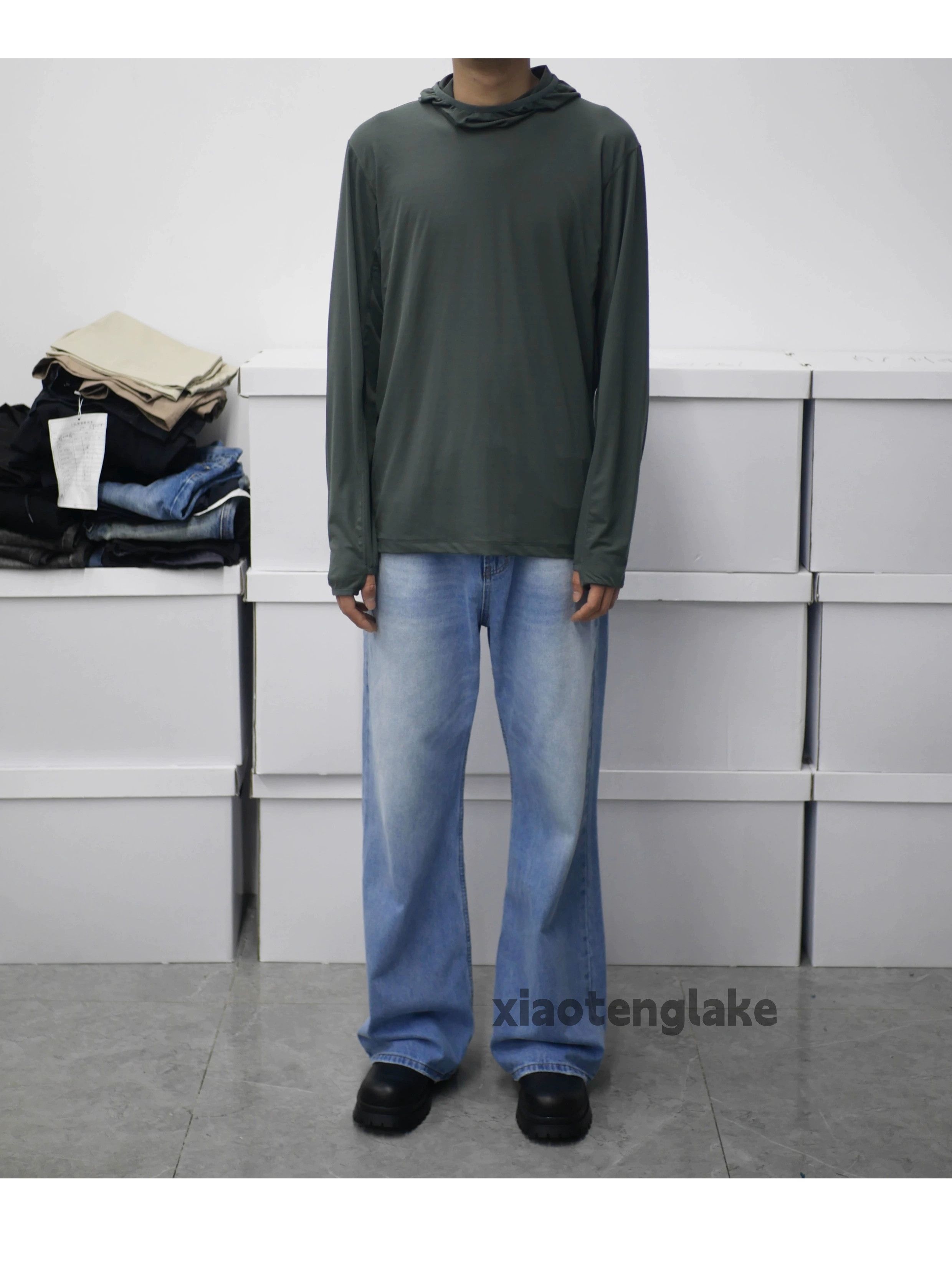 Jean × Vintage washed faded cleanfit yuppie bootcut baggy jeans Size US 34 / EU 50 - 8 Thumbnail