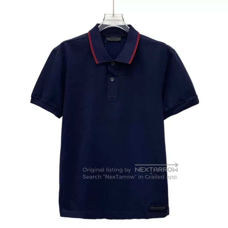 Prada Prada Dark blue cotton lapel single-breasted short-sleeved Size US M / EU 48-50 / 2 - 1 Thumbnail