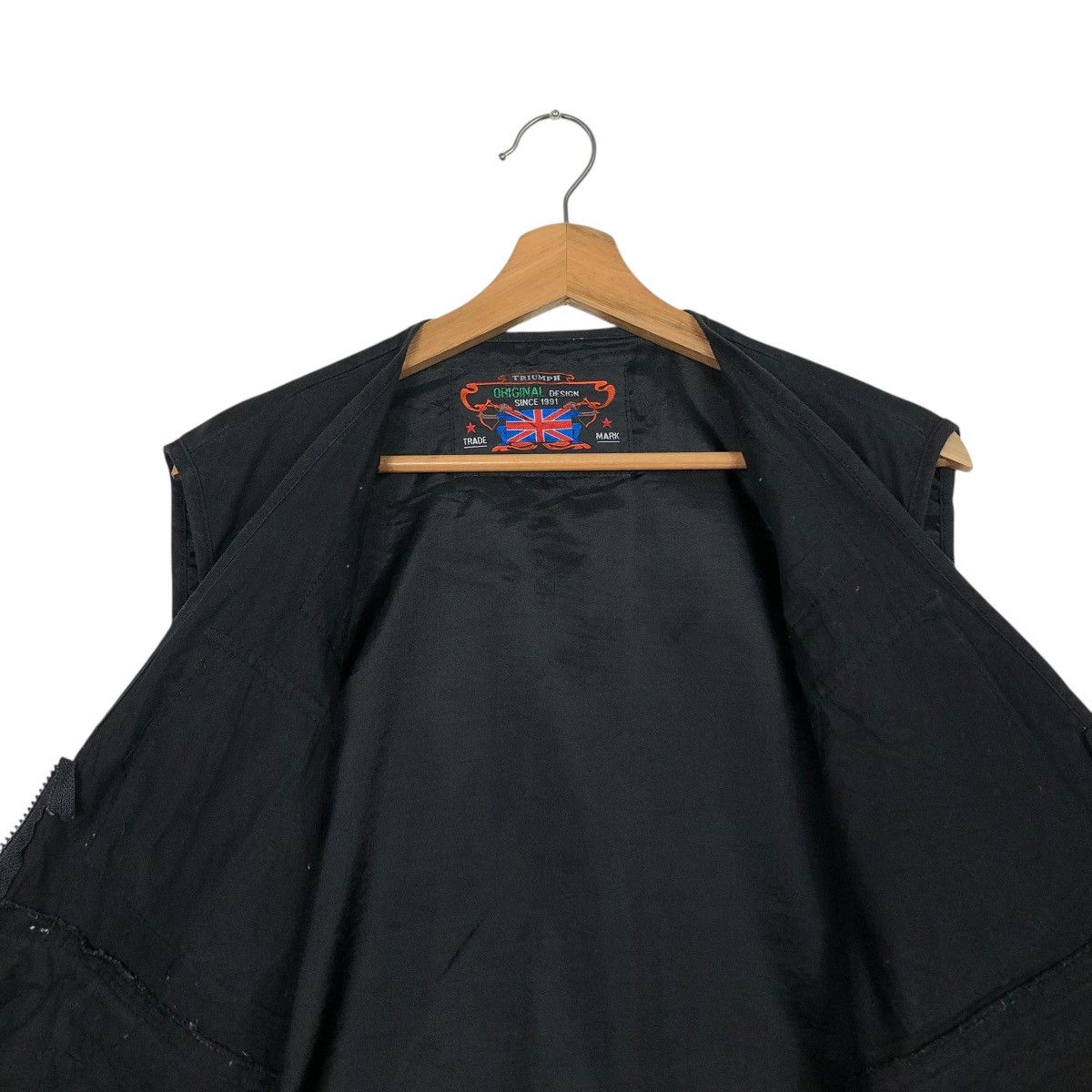 Vintage 🔥VINTAGE UTILITY CARGO VEST JACKET BIKER TRIUMPH Size US M / EU 48-50 / 2 - 16 Thumbnail