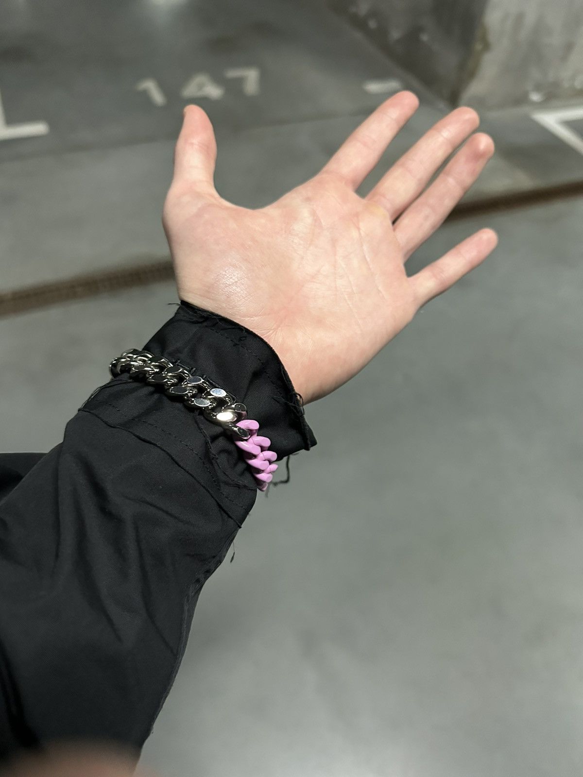 1017 ALYX 9SM 1017 ALYX 9SM Silver & Pink Colored Bracelet, size S-M Size ONE SIZE - 3 Thumbnail