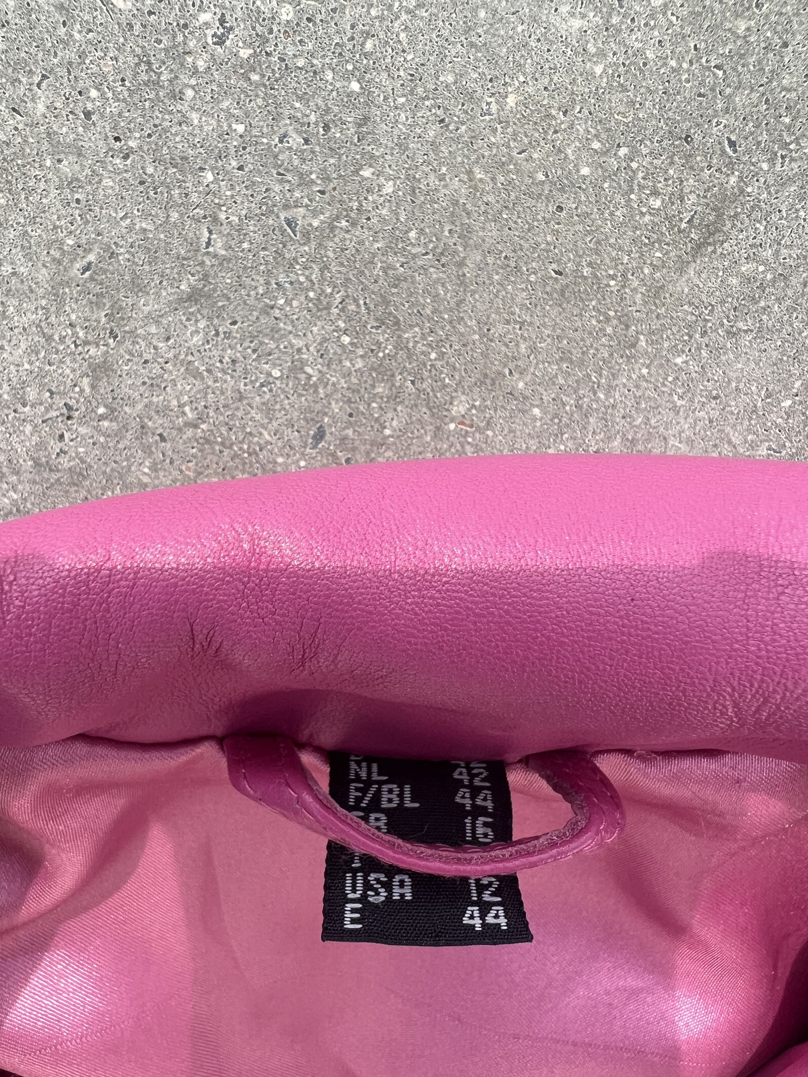 Vintage pink leather jacket genuine Size XL / US 12-14 / IT 48-50 - 4 Thumbnail