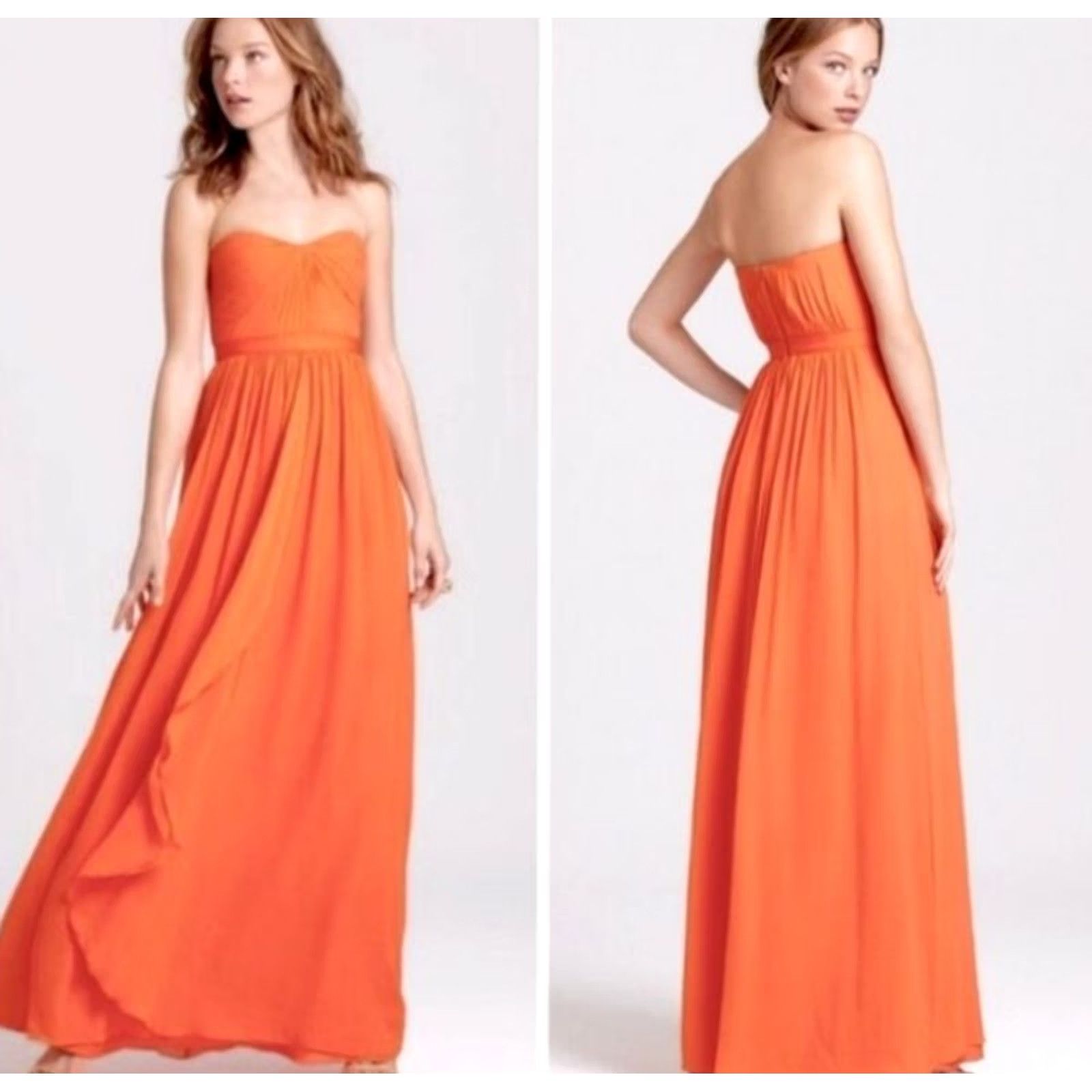 Bcbgmaxazria BCBGMAXAZRIA Maxi Dress 12 Pink Formal Floor Length Strapless Silk Chiffon 52" Long Sleeveless Sweetheart Wedding Colorful Size XL / US 12-14 / IT 48-50 - 2 Thumbnail