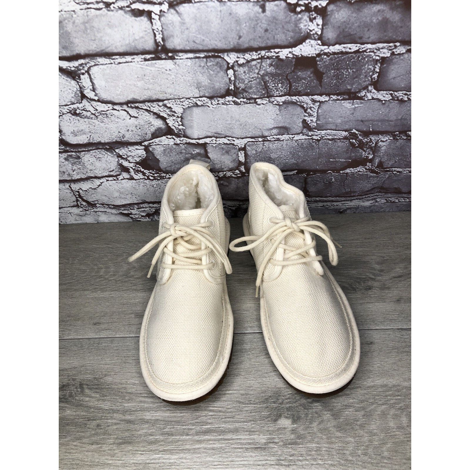Ugg UGG Neumel Natural White Ankle Lace Up Chukka Boots Men’s Sz Size US 7 / EU 40 - 14 Thumbnail