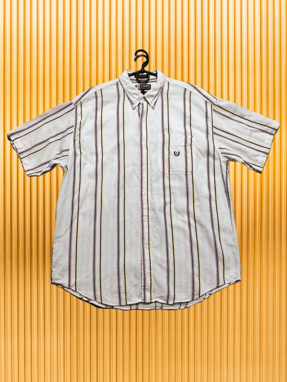 Chaps Ralph Lauren Y2K shirt striped Chaps Ralph Lauren Vintage streetwear Size US XL / EU 56 / 4 - 1 Thumbnail