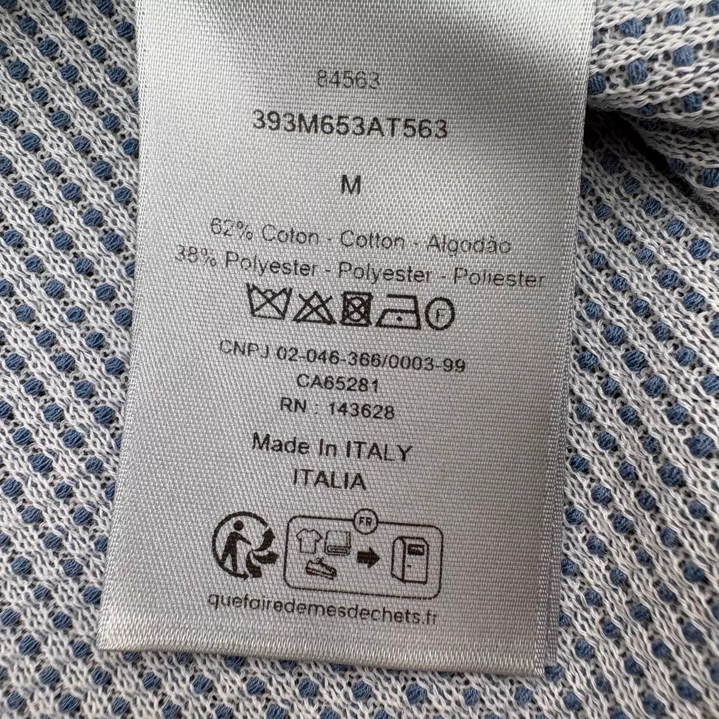 Dior Dior Logo Knit Tee M (Italy) Cotton Polyester New Size US M / EU 48-50 / 2 - 6 Thumbnail