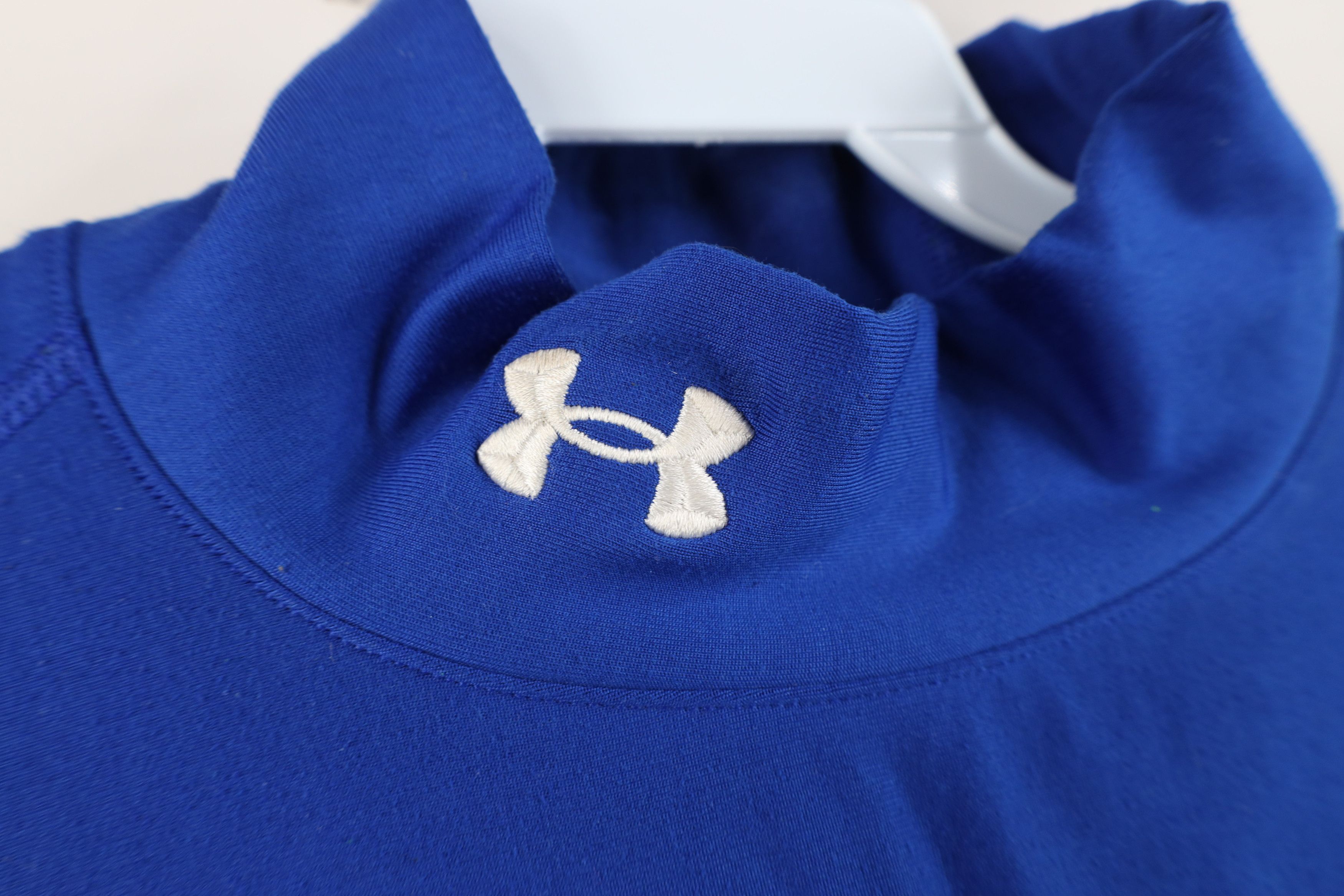 Under Armour Under Armour ColdGear Compression Mock Neck T-Shirt Blue Size US XXL / EU 58 / 5 - 4 Thumbnail
