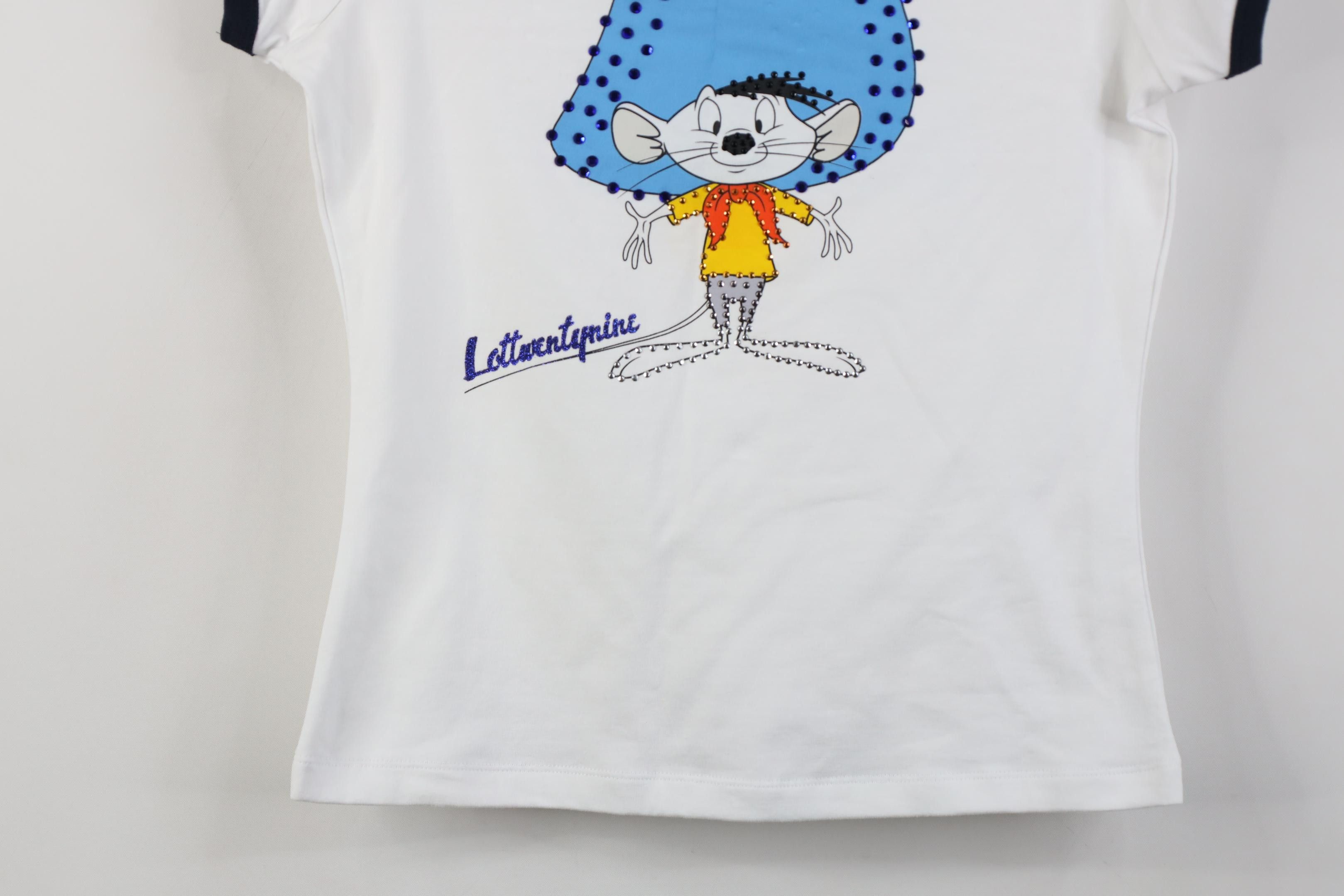 Vintage Deadstock Vintage Lot 29 Looney Gonzales Ringer T-Shirt Size M / US 6-8 / IT 42-44 - 3 Thumbnail