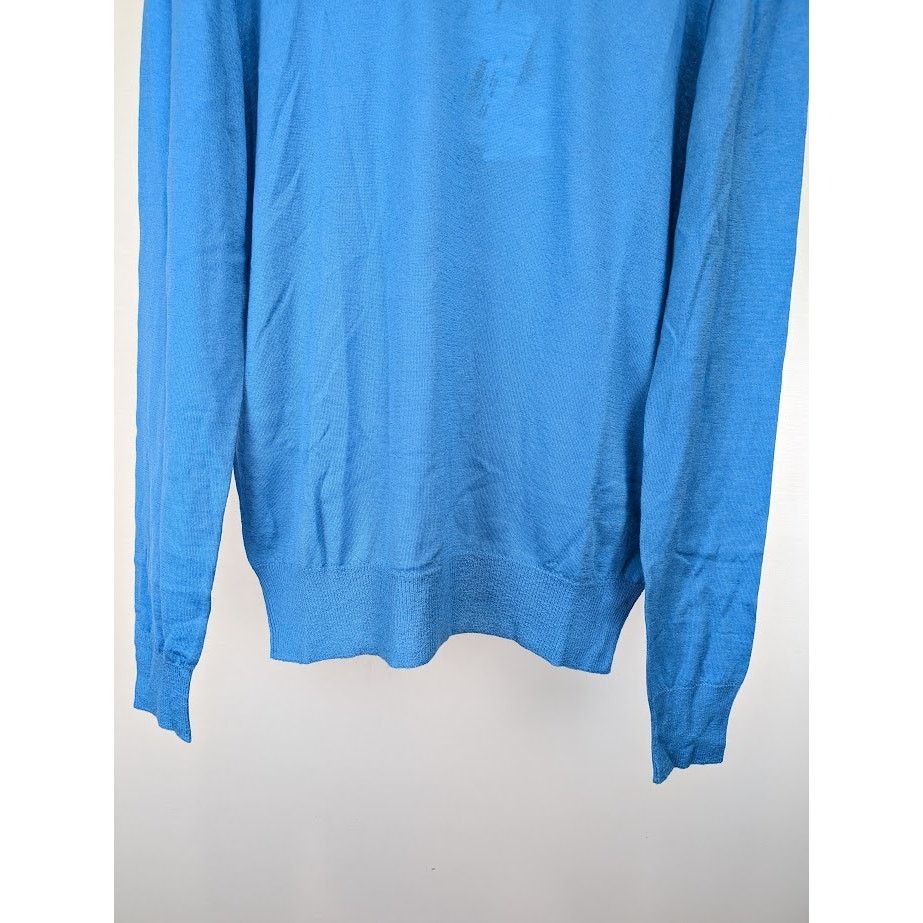 Bottega Veneta o1rshd1 Off Gauge Superfine Cashmere Sweater in Blue Size US L / EU 52-54 / 3 - 5 Thumbnail