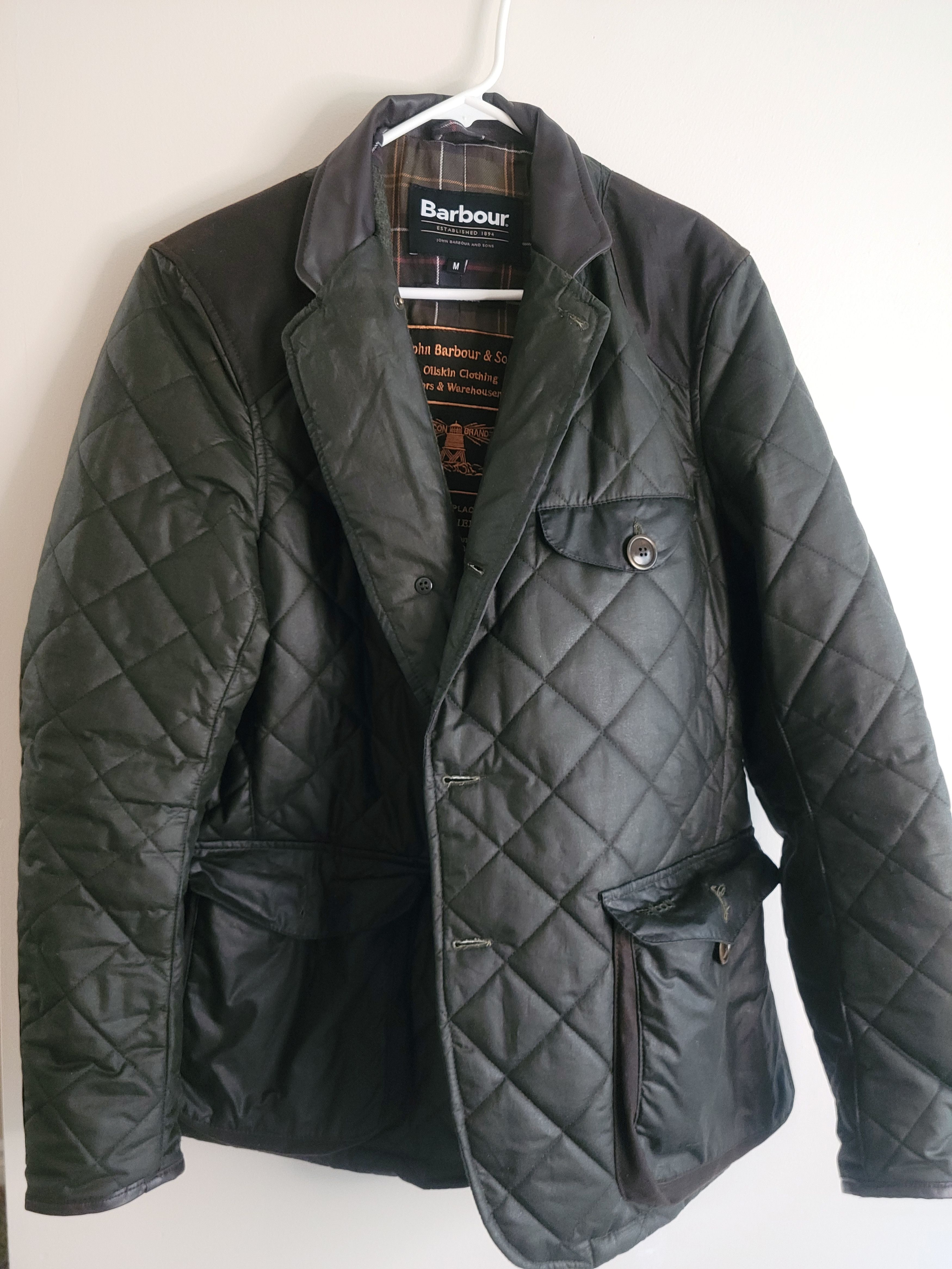 Barbour × TO KI TO Barbour x TO KI TO Driving Quilted Waxed Jacket Size US M / EU 48-50 / 2 - 6 Thumbnail