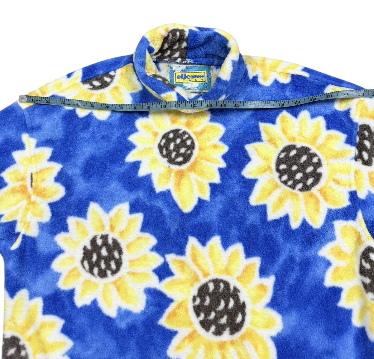 Ellesse Vtg🔥Ellesse Italia Sunflower Fleece Highneck Pullover Size US M / EU 48-50 / 2 - 16 Thumbnail