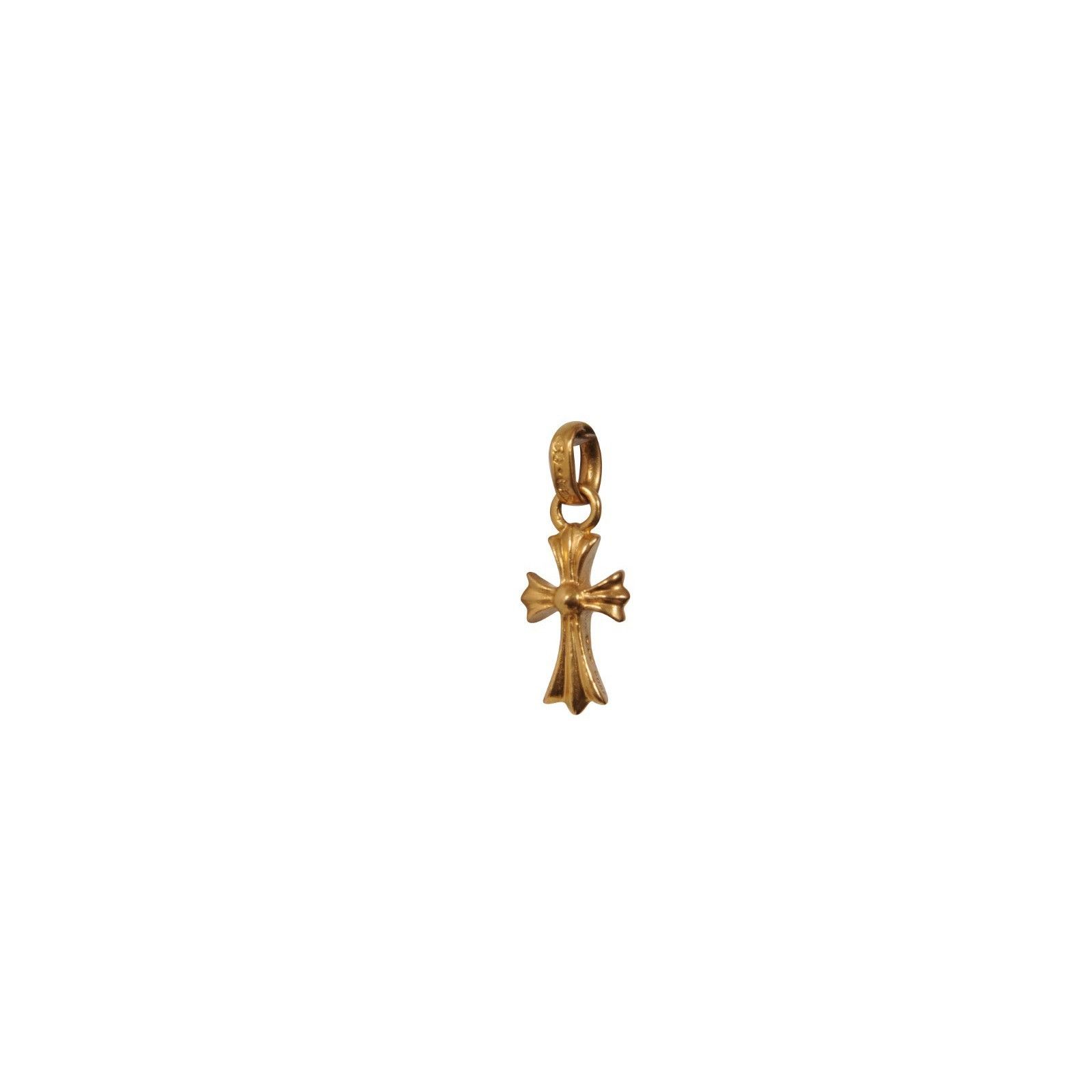 Chrome Hearts 22k Yellow Gold Baby Fat Cross Charm Necklace Size ONE SIZE - 8 Thumbnail