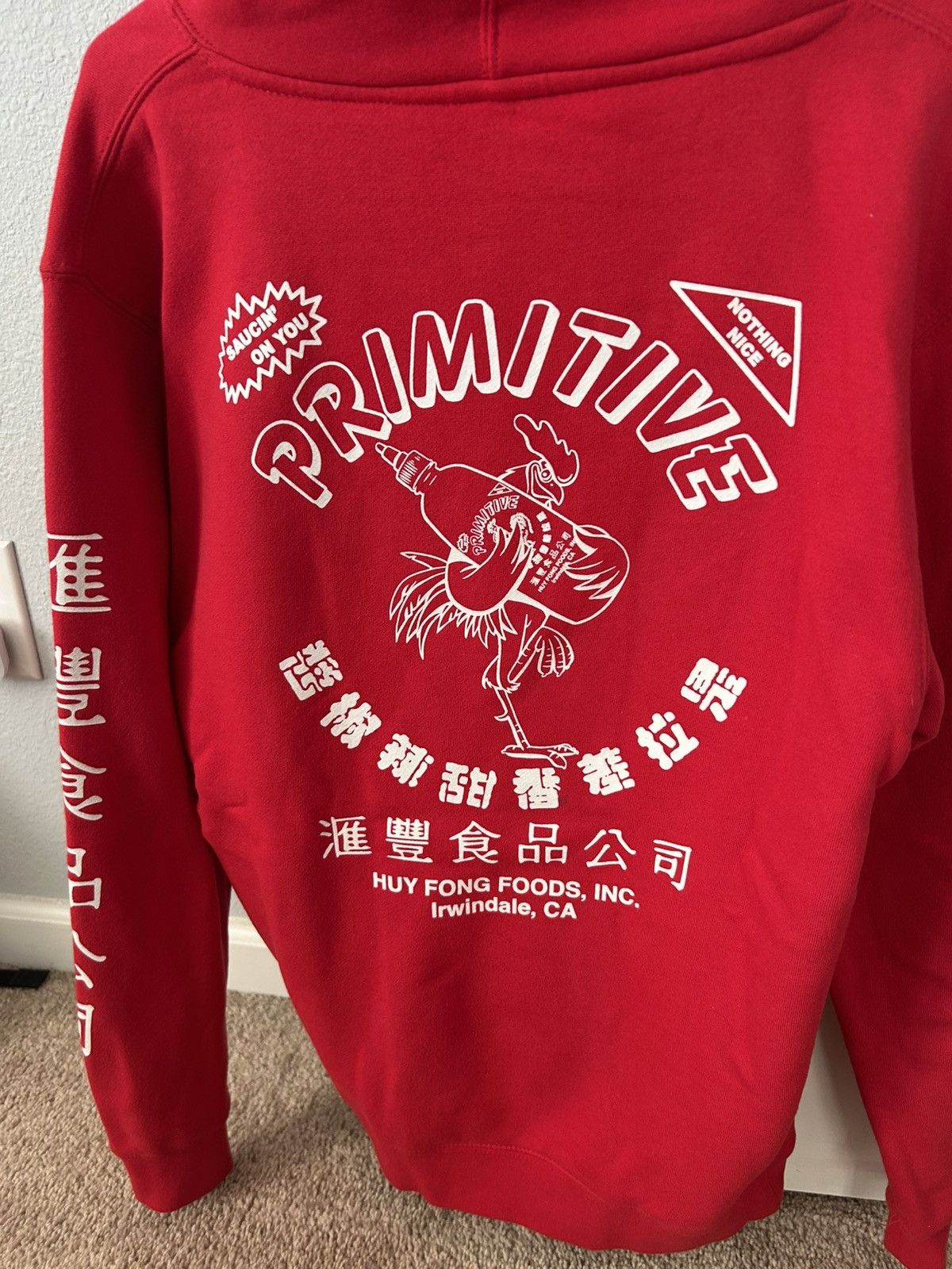 Primitive Primitive x Sriracha Red Graphic Hoodie Size US M / EU 48-50 / 2 - 2 Thumbnail
