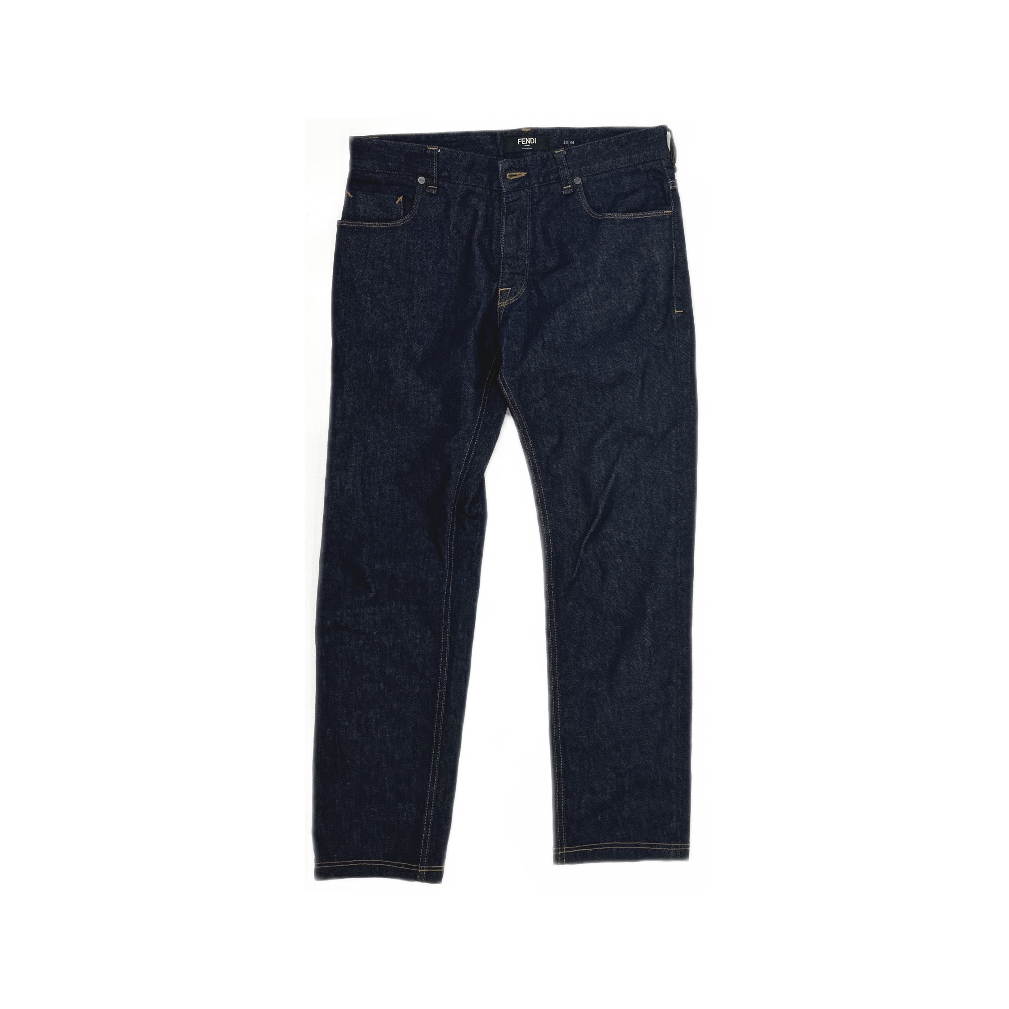 Fendi Fendi Logo Pocket Denim Jeans Size 33 Size US 33 - 1 Thumbnail