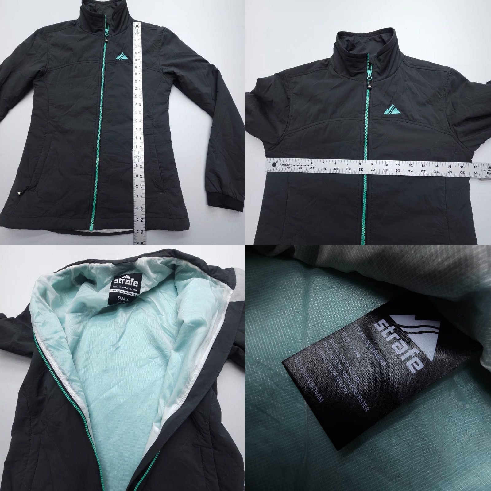 Vintage Strafe Outerwear Polartec Alpha Jacket Womens S Hiking Spring Ski Snowboard Gray Nylon Lining Insulated Lightweight Pockets Size S / US 4 / IT 40 - 8 Thumbnail