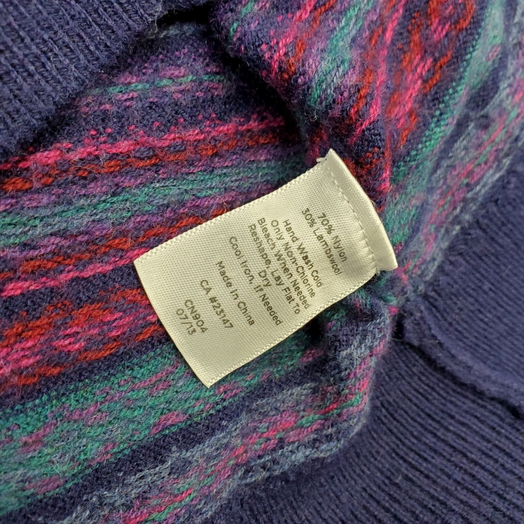 Talbots Talbots Cardigan Womens M Multi Fair Isle Rayon Soft Lambswool Button Front EUC Womens Size M Multicolor Fair Isle Cardigan Size M / US 6-8 / IT 42-44 - 7 Thumbnail