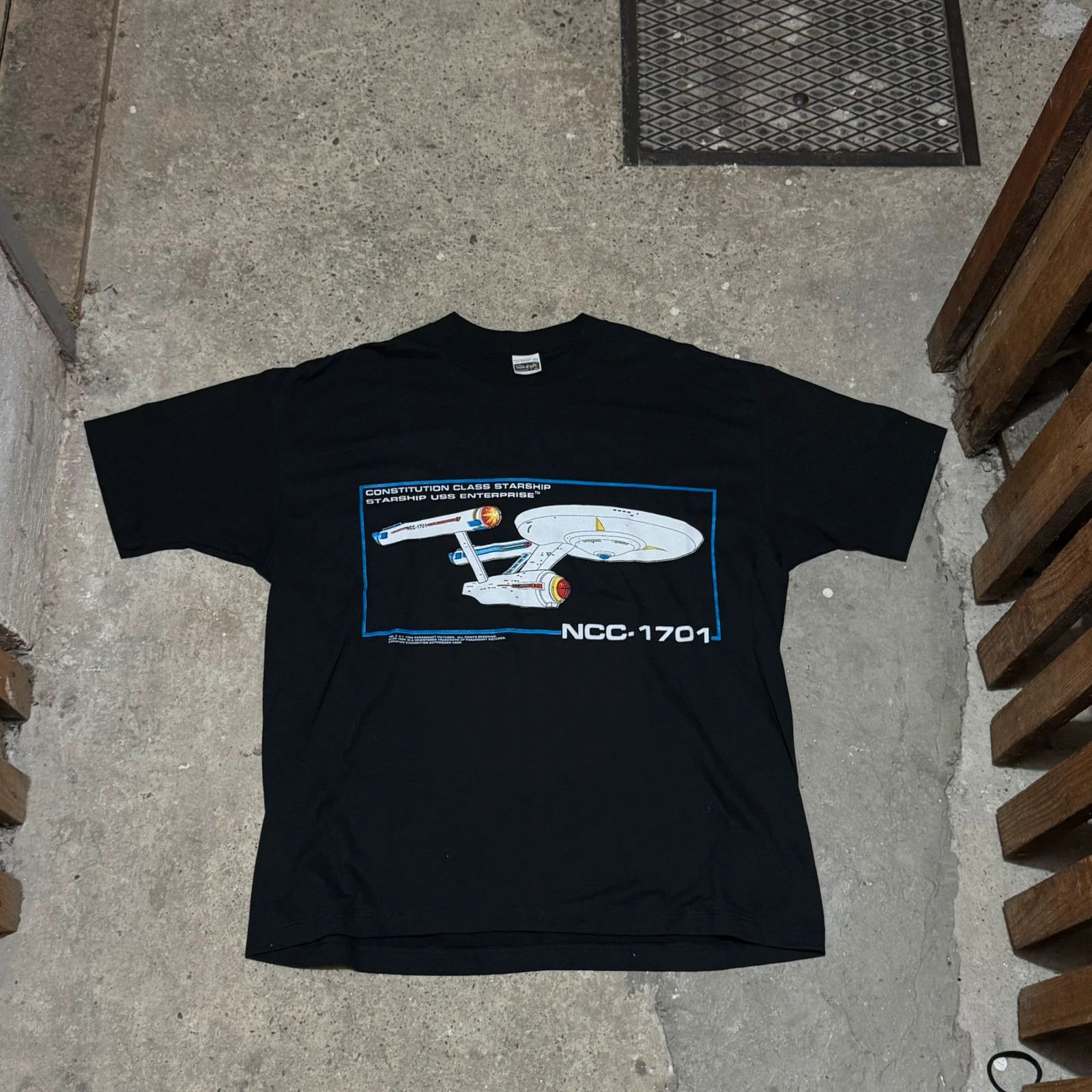 Vintage Vintage 90s Star treck t-shirt Size US XL / EU 56 / 4 - 1 Thumbnail