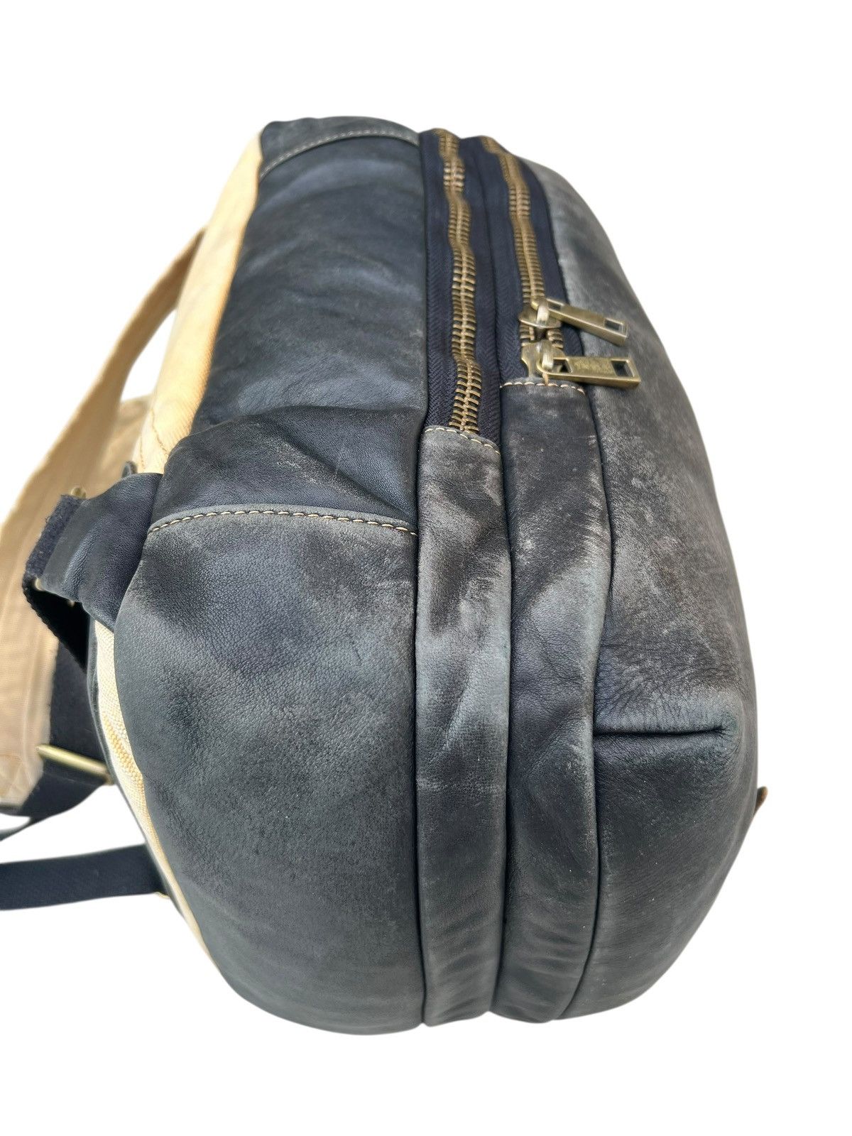 Leather Zeldner Japan Distressed Patina Leather Backpack Bag Size ONE SIZE - 14 Thumbnail