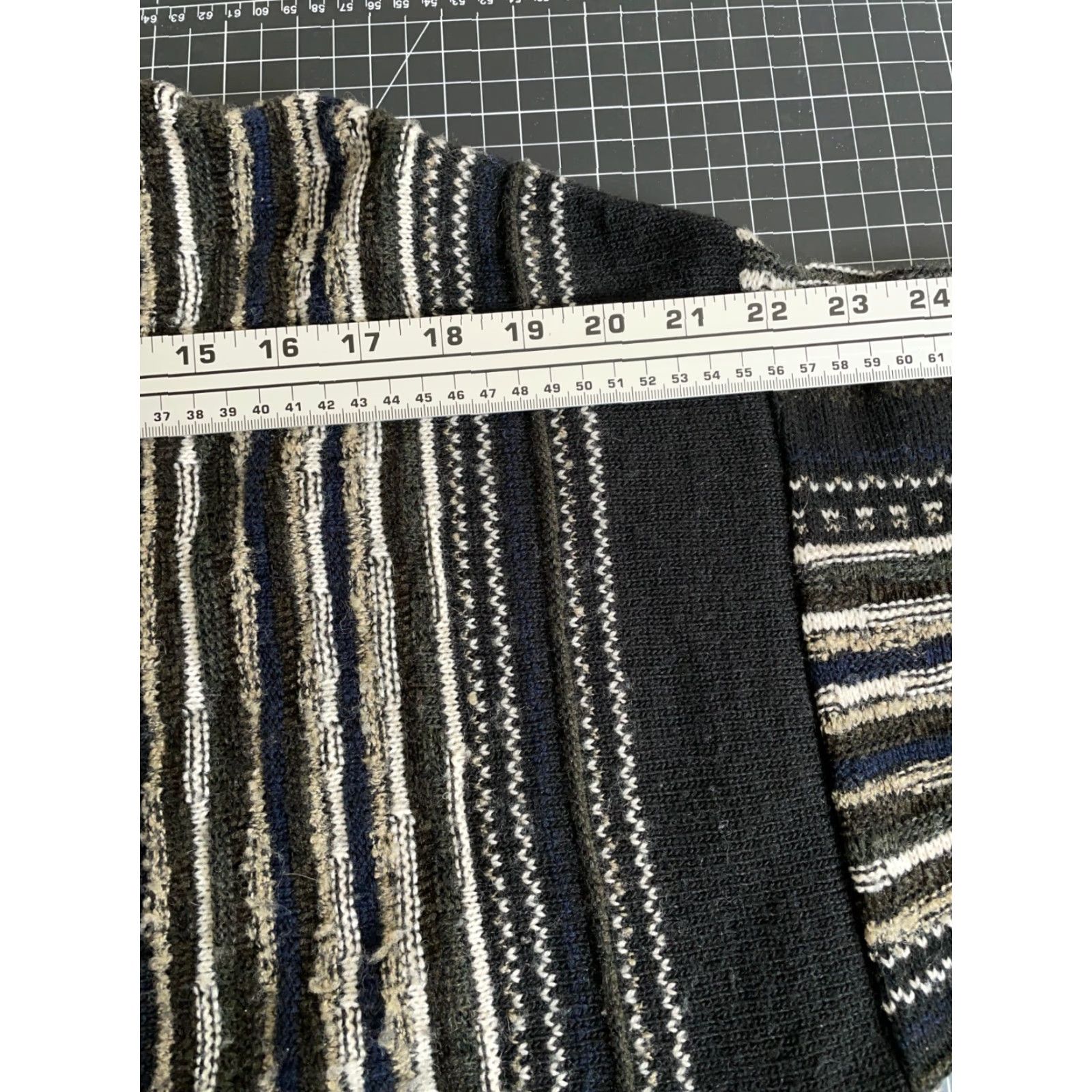 Haggar Vintage Haggar Men's Textured Stripe Sweater Adult Large Black Lightweight Knit 90s Size US L / EU 52-54 / 3 - 7 Thumbnail