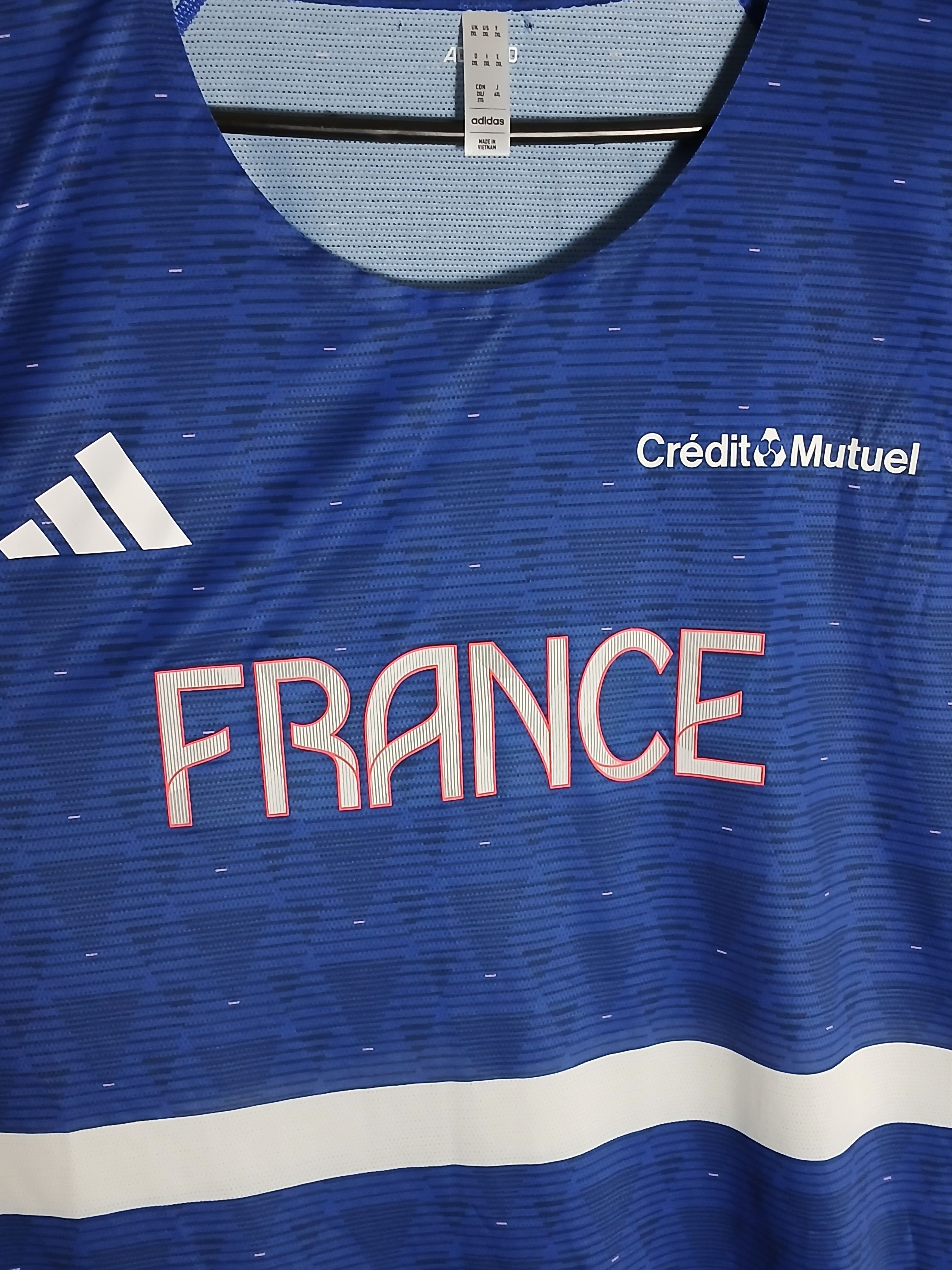 Adidas Adidas France Training T-Shirt Size US XXL / EU 58 / 5 - 3 Thumbnail