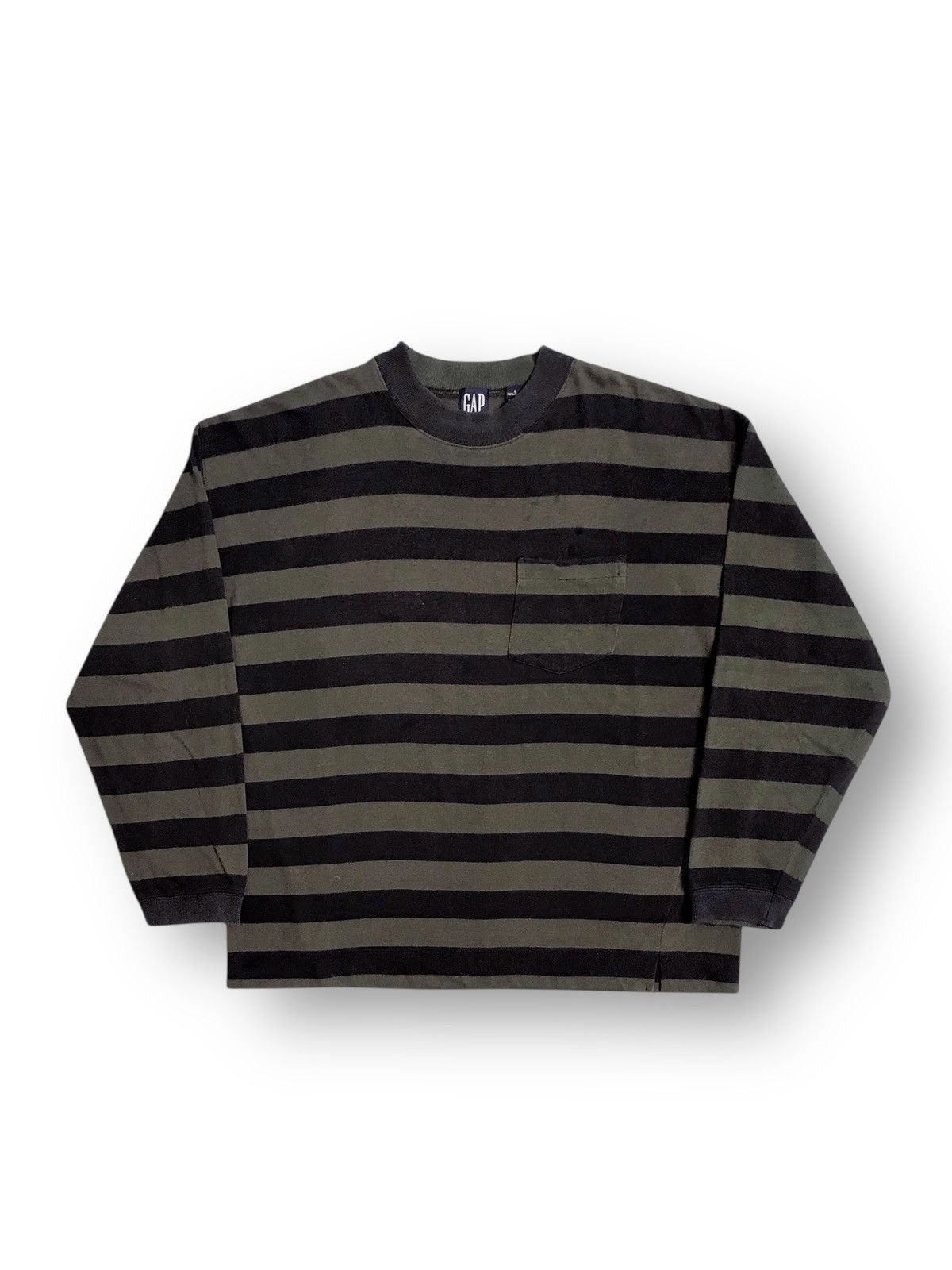 Gap GAP Two Tone Vintage Long Sleeve Tee Size US XL / EU 56 / 4 - 1 Thumbnail