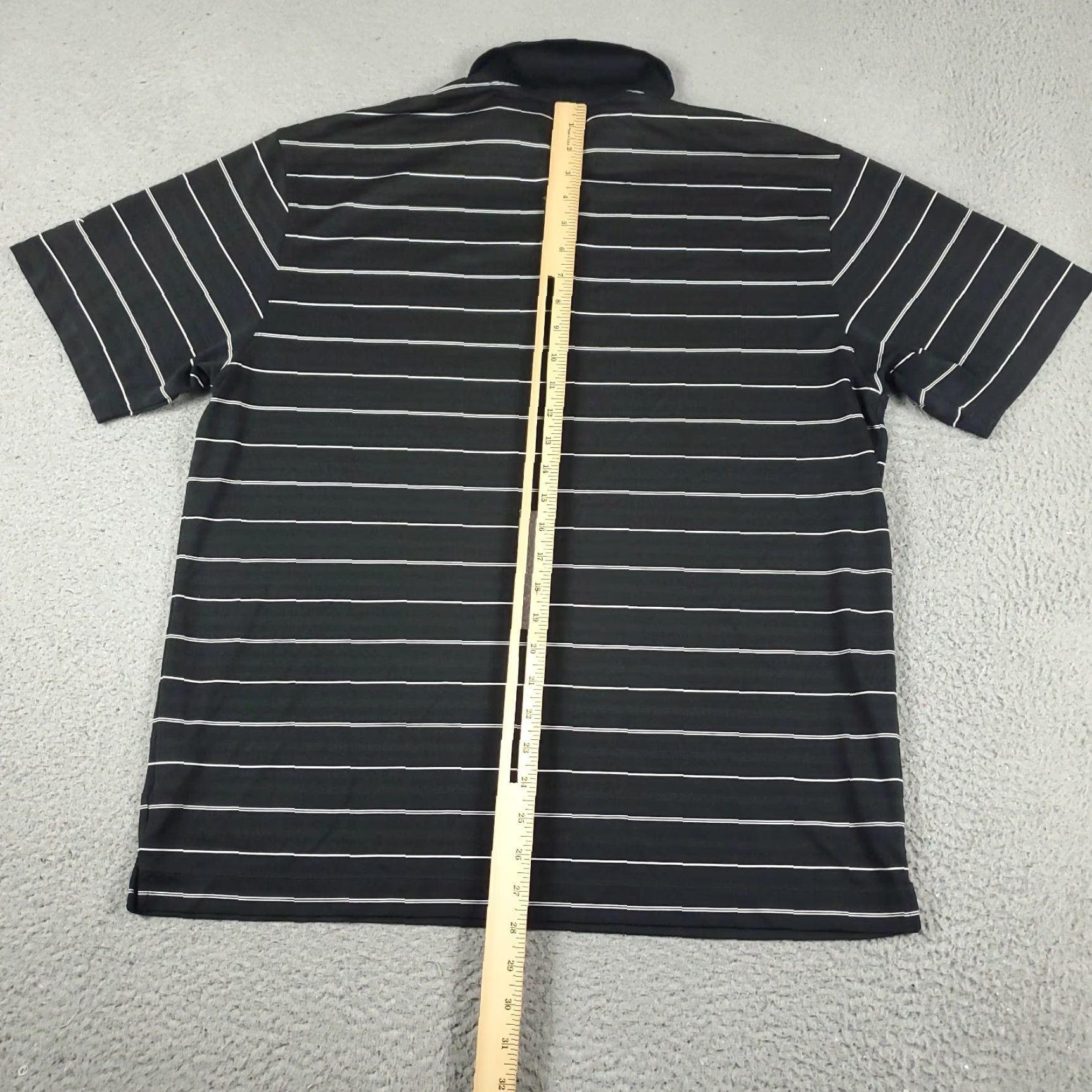 Nike Nike Polo Shirt Mens Large Black Striped Swoosh Golf Casual Short Sleeve Size US L / EU 52-54 / 3 - 4 Thumbnail