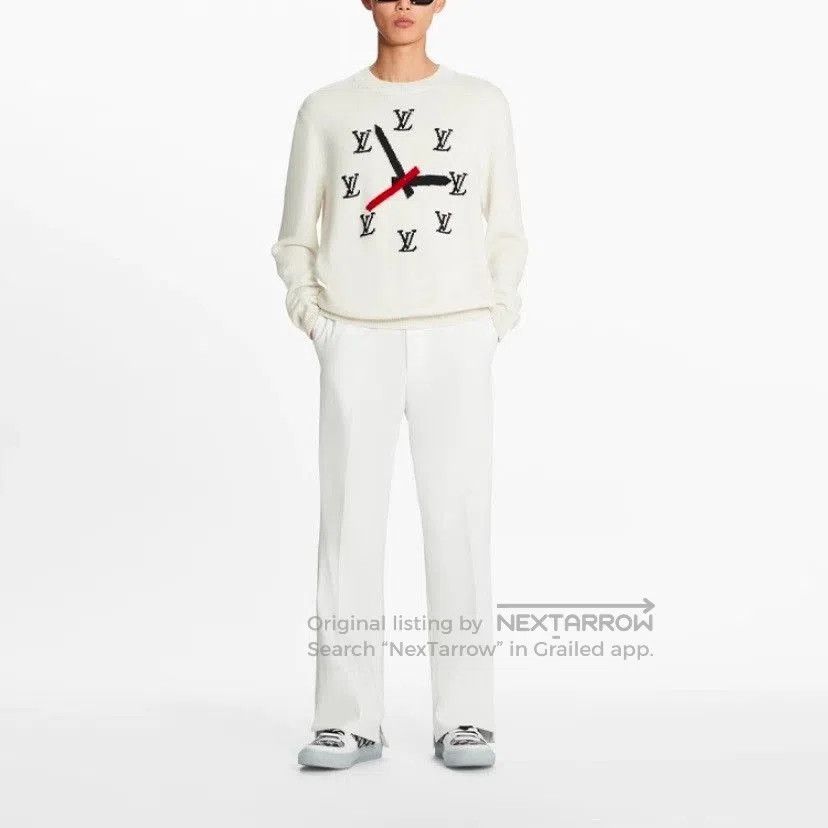 Louis Vuitton LV Wool Sweater Clock Jacquard Logo. Size US XXL / EU 58 / 5 - 6 Thumbnail