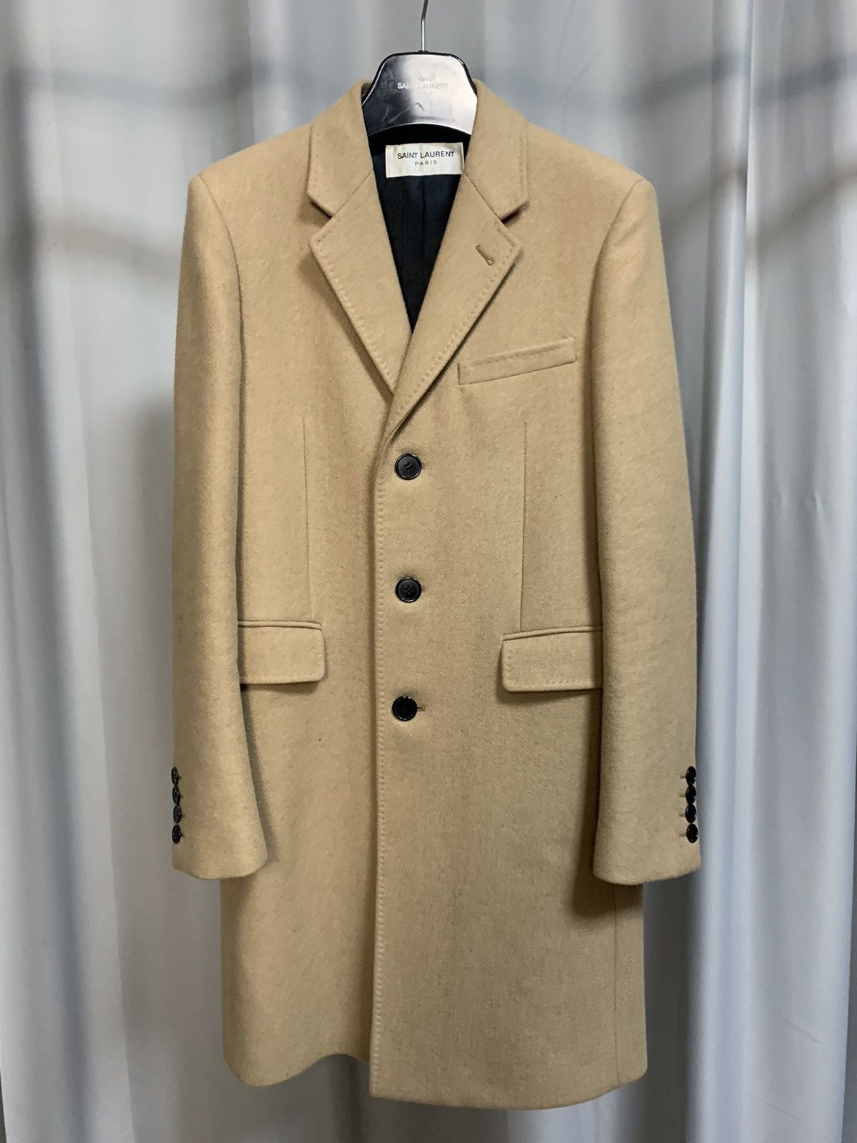 Saint Laurent Paris Saint Laurent 2015FW Camel Chestfield Coat Size US S / EU 44-46 / 1 - 1 Thumbnail