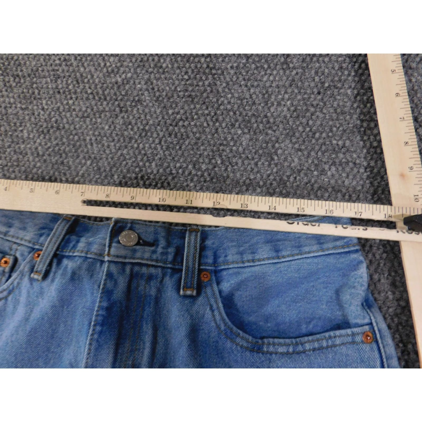 Levi's Levi's 550 Jeans Mens 36x36 Blue Relaxed Fit Tapered Leg Denim Pants 100% Cotton Size US 36 / EU 52 - 3 Thumbnail