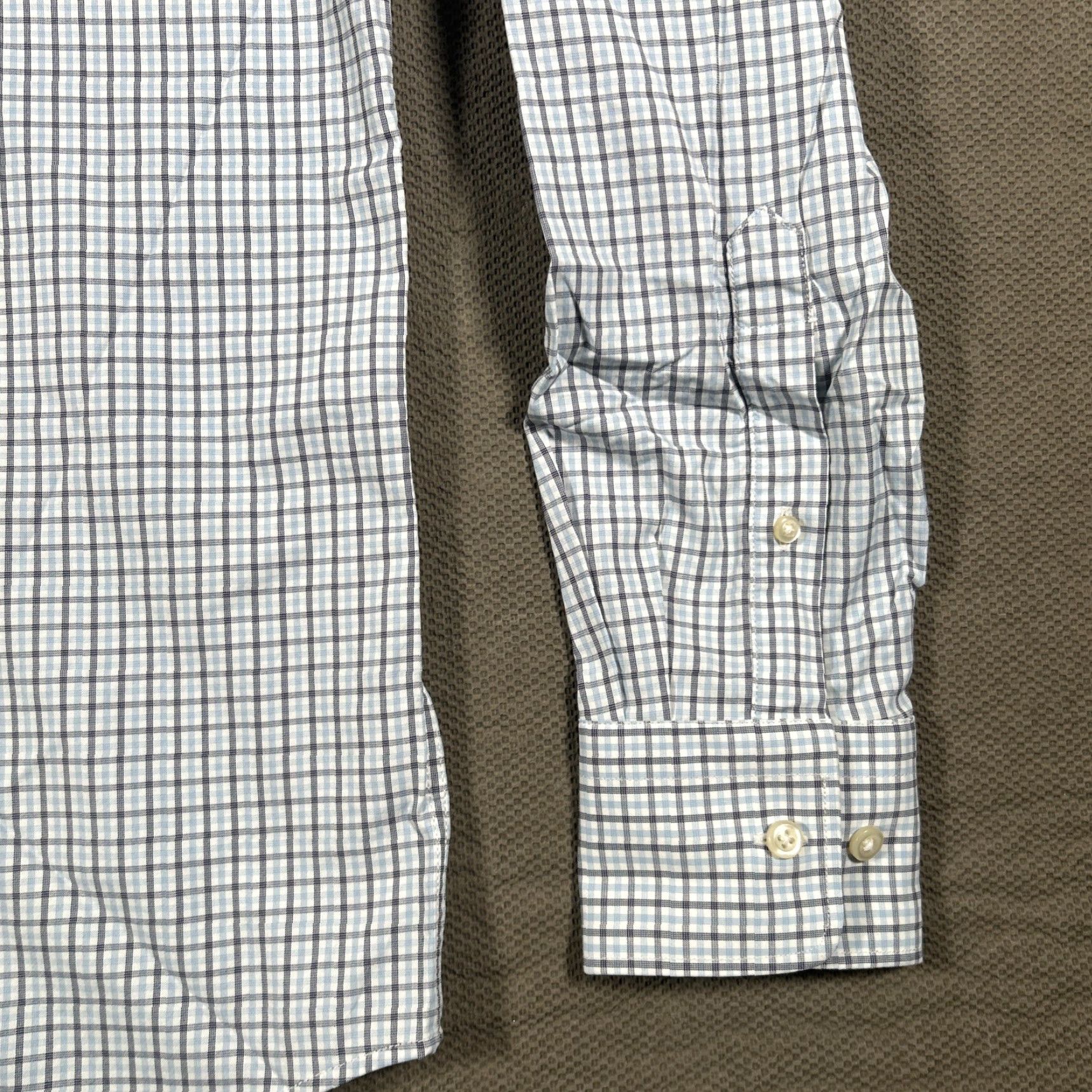 Peter Millar Peter Millar Summer Comfort Shirt Mens L Blue Checkered Button Up Preppy Size US L / EU 52-54 / 3 - 3 Thumbnail