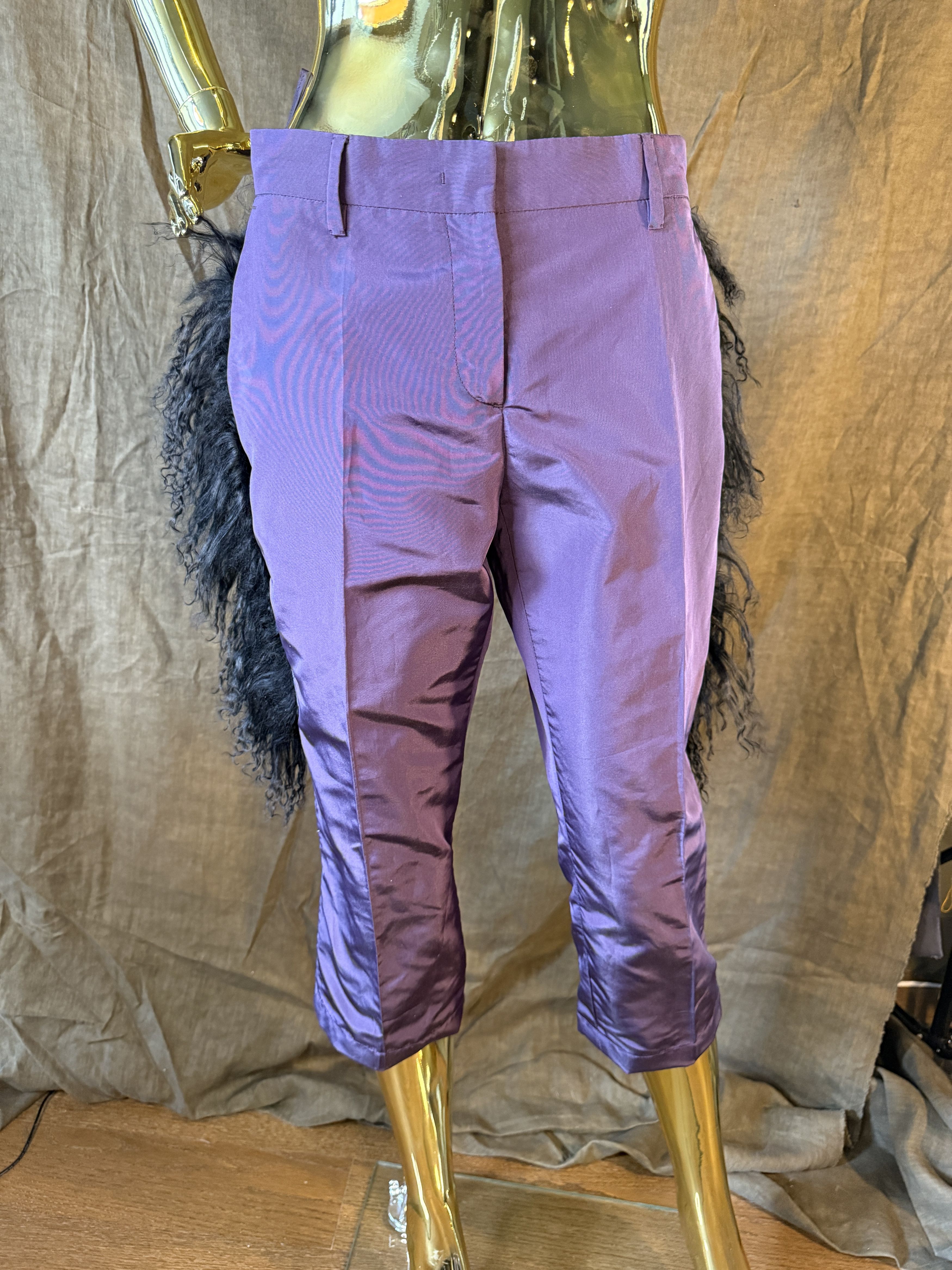 Other Purple pants with Real Mongolian fur Size US 32 / EU 48 - 8 Thumbnail