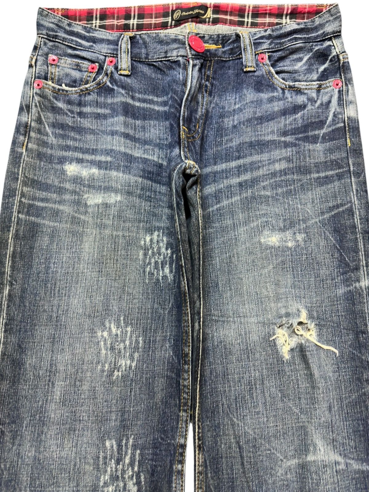Hysteric Glamour Vintage Oririn Grunge Whiskers Distressed Denim Size US 31 - 2 Thumbnail