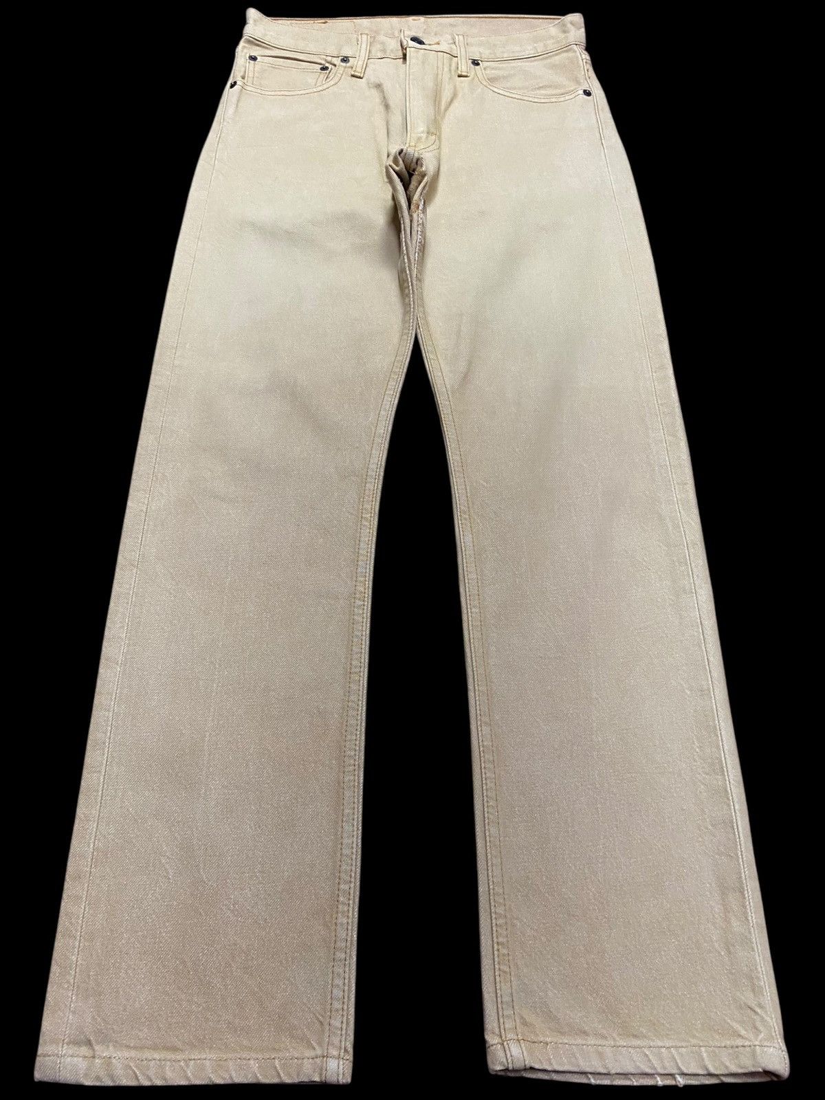 Levi's Levi's 505 cream denim jeans with a unique Size US 30 / EU 46 - 1 Thumbnail