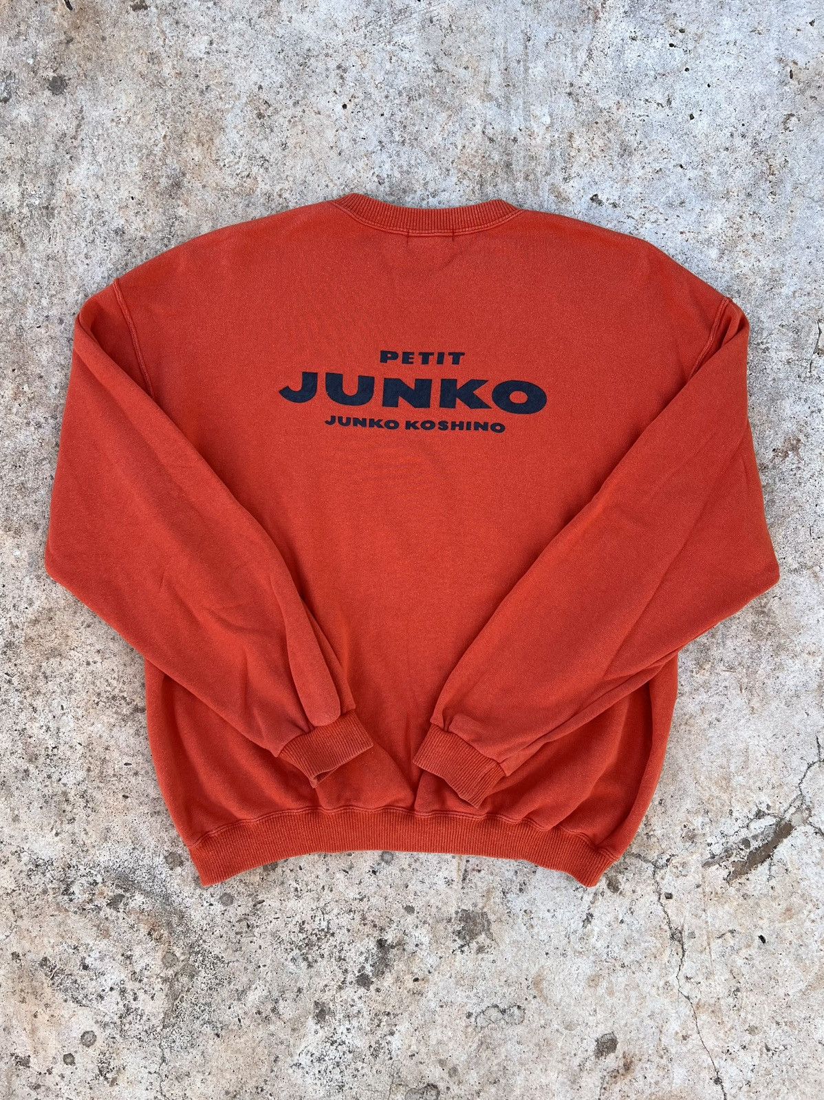 Japanese Brand Junko Koshino Orange Crewneck Size US L / EU 52-54 / 3 - 1 Thumbnail