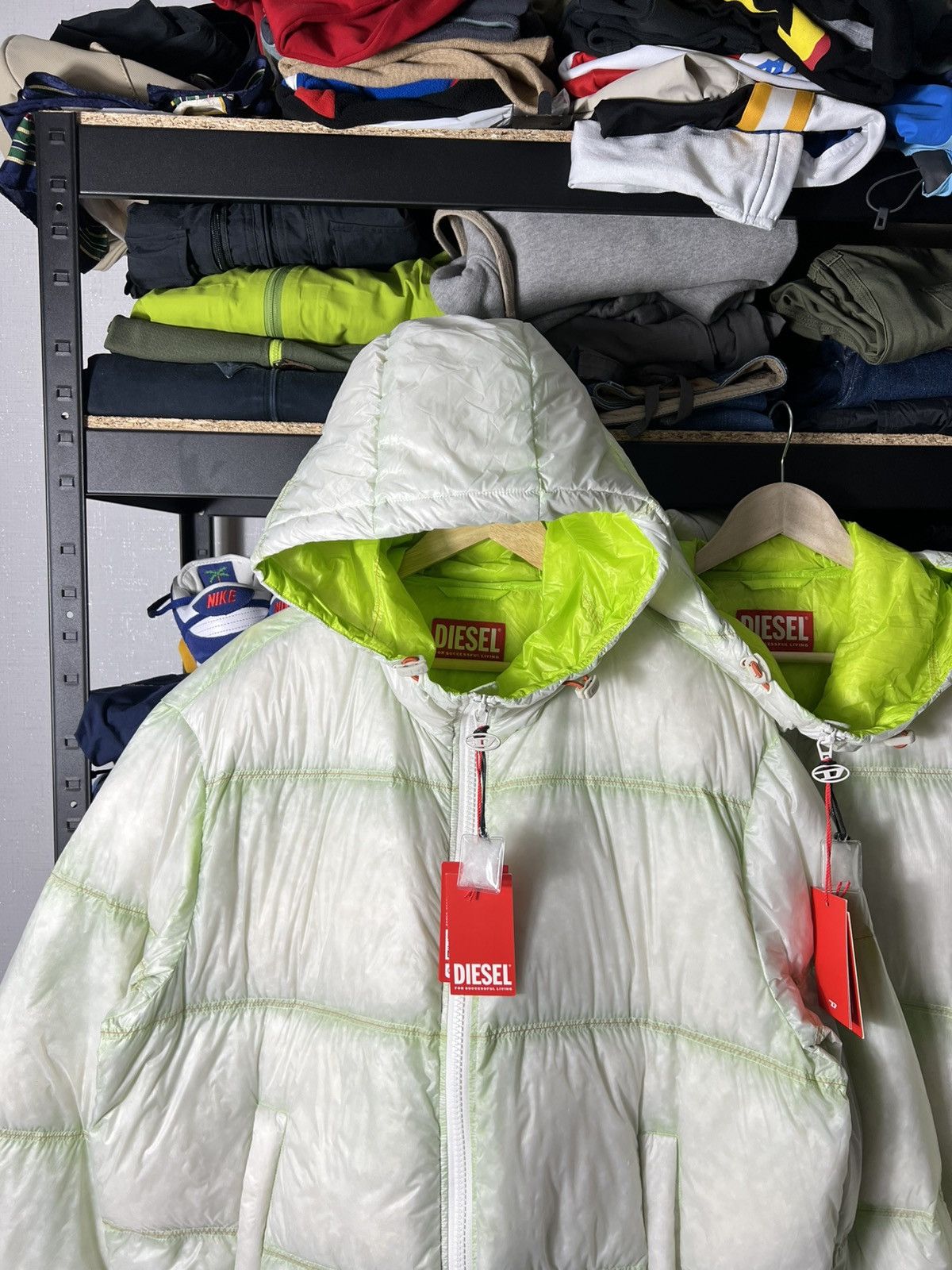 Diesel 🧊 DIESEL Down Puffer Jacket Gradient Baskin Giacca Size 48 Size US L / EU 52-54 / 3 - 6 Thumbnail