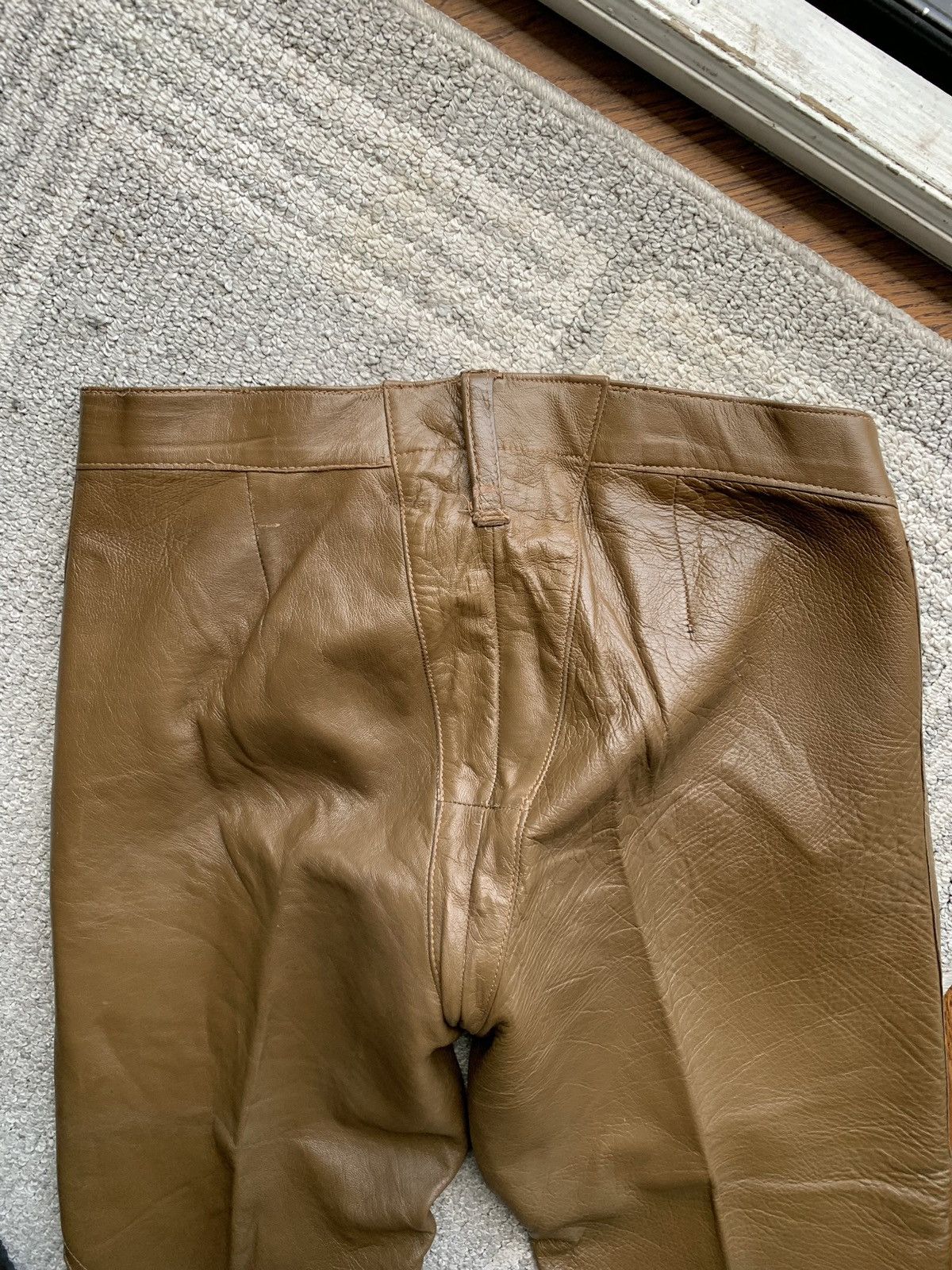 Danier × Vintage 1970s Leather Jacket Pants Vintage Matching Two Piece Set 60 Size M / US 6-8 / IT 42-44 - 13 Thumbnail