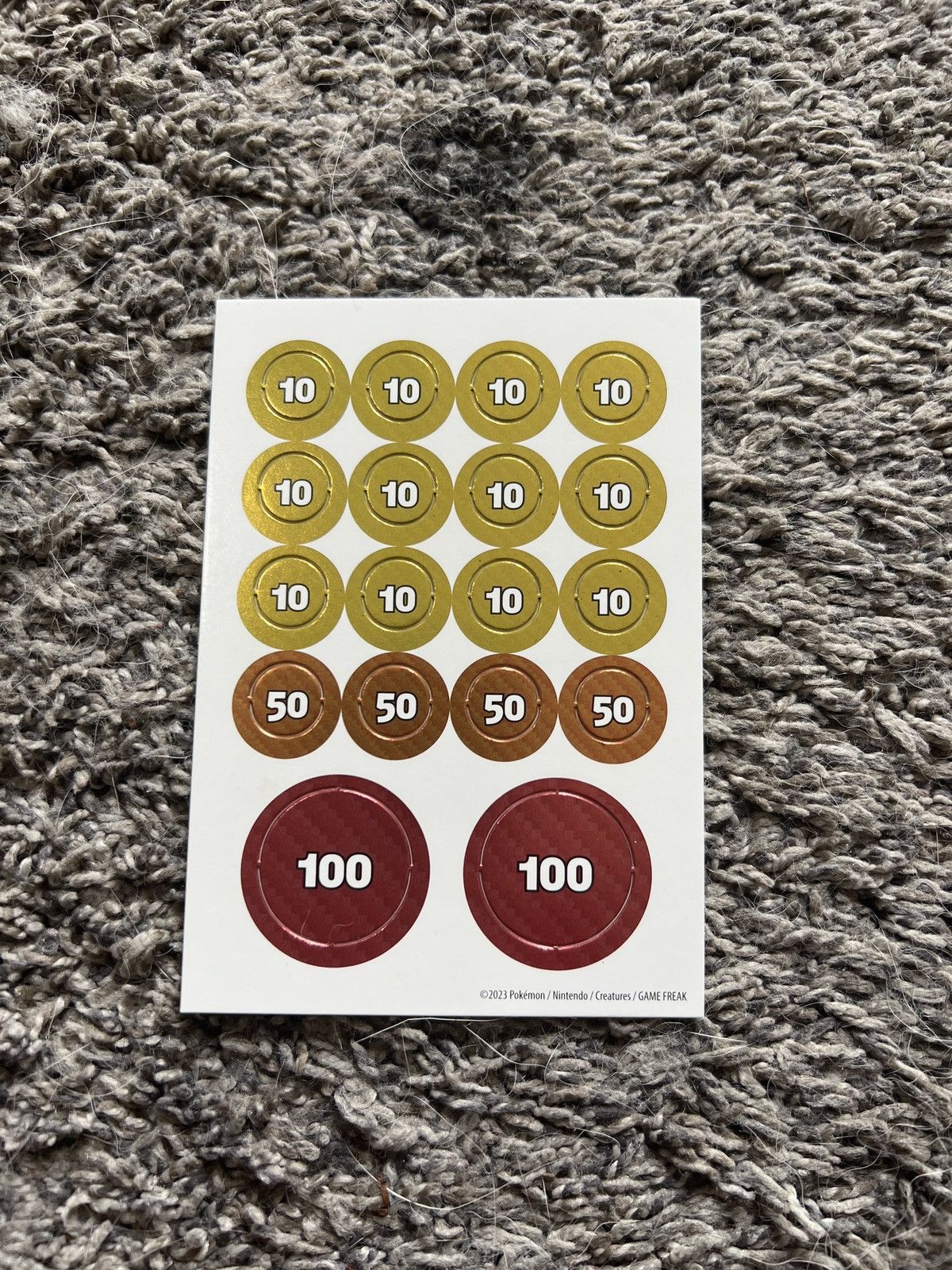 Pokemon 2023 Pokémon Damage Counter Tokens Size ONE SIZE - 2 Thumbnail