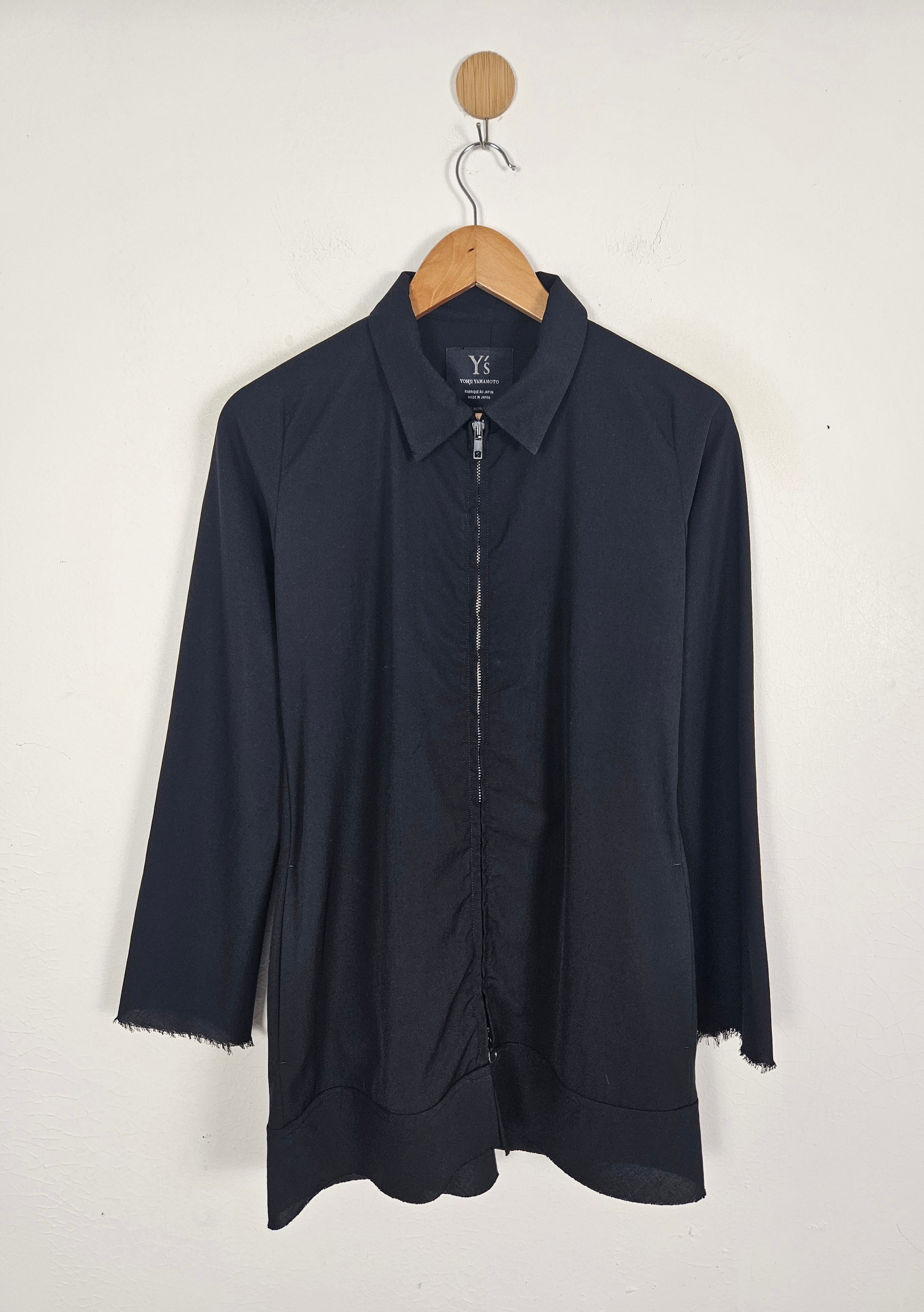 Yohji Yamamoto Wool Laine Zipper jacket